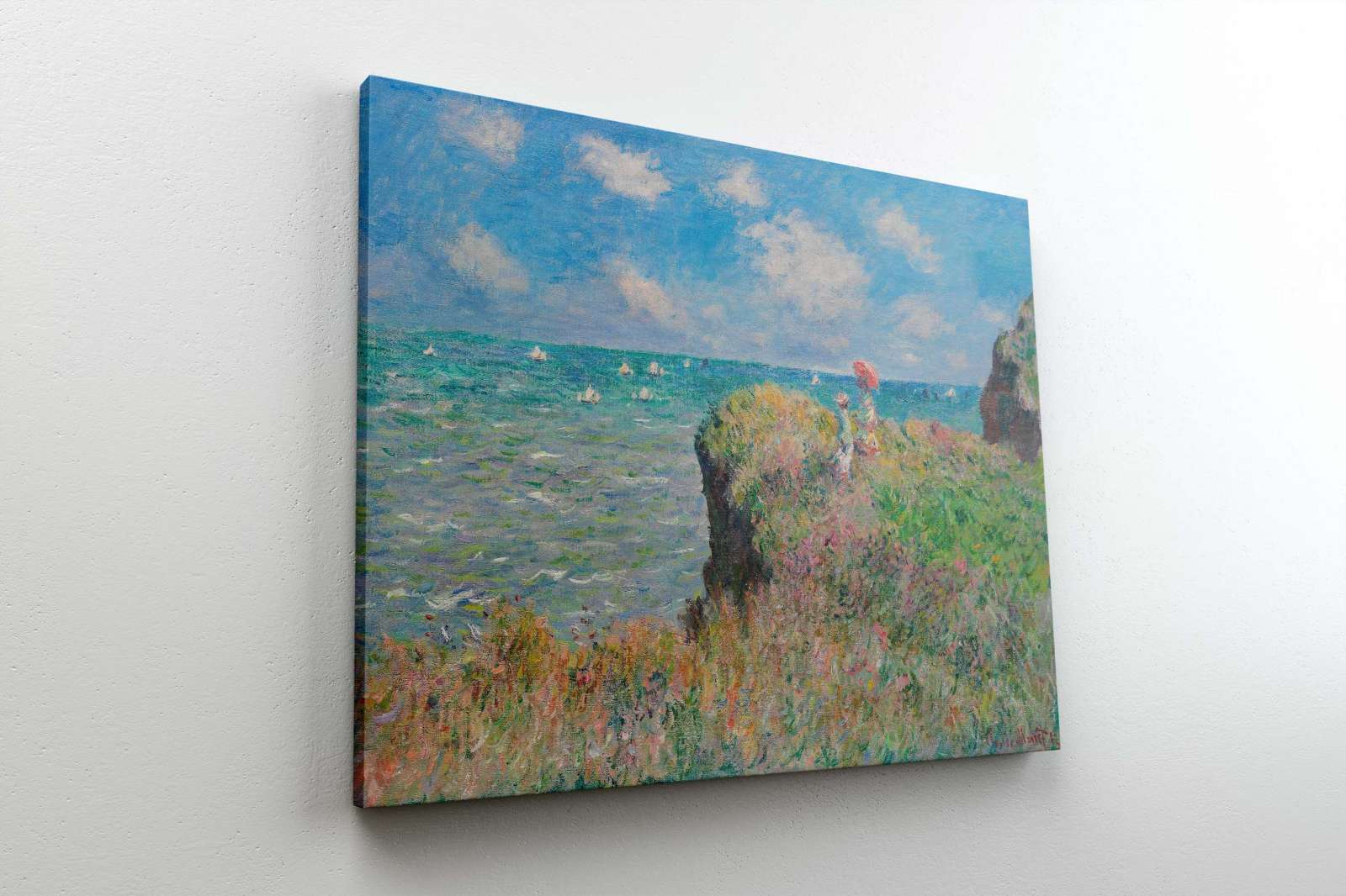Reprodukcija „Uolų takas Purvilyje“, Claude Monet (1882)
