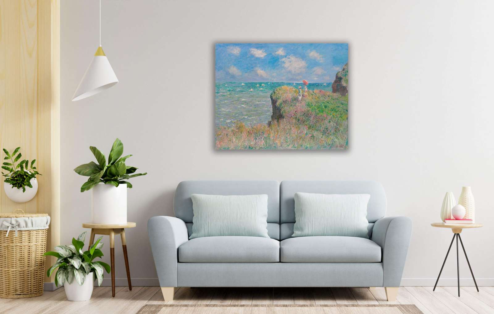 Reprodukcija „Uolų takas Purvilyje“, Claude Monet (1882)