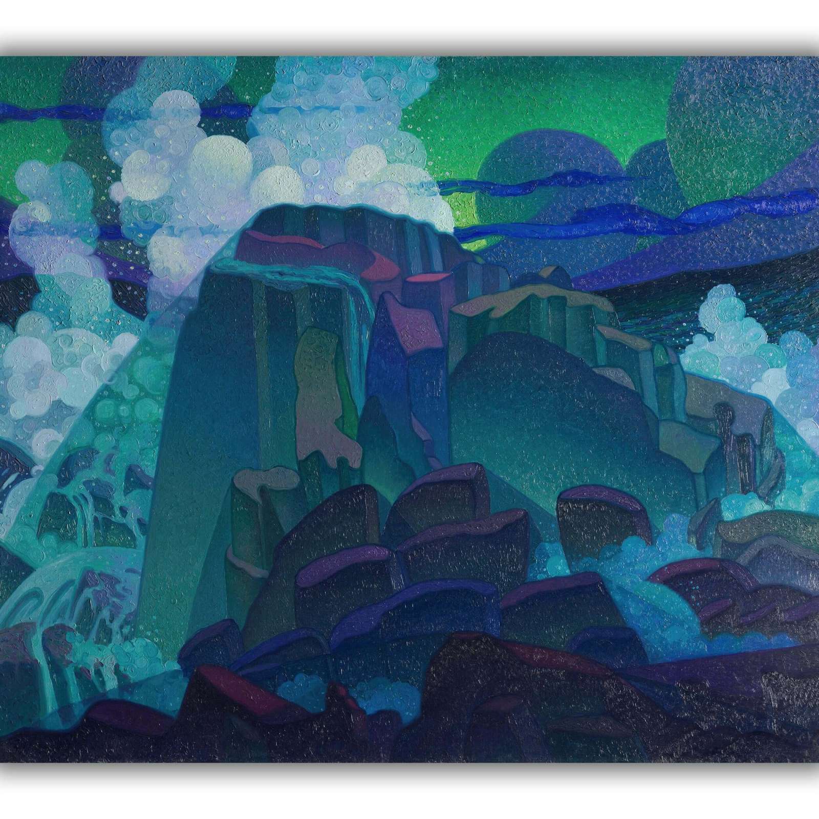 Reprodukcija „Uola jūroje“, Raymond Jonson (1922)