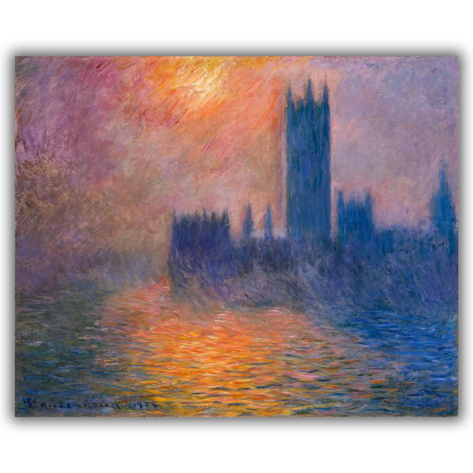 Reprodukcija „Parlamento rūmai“, Claude Monet (1904)