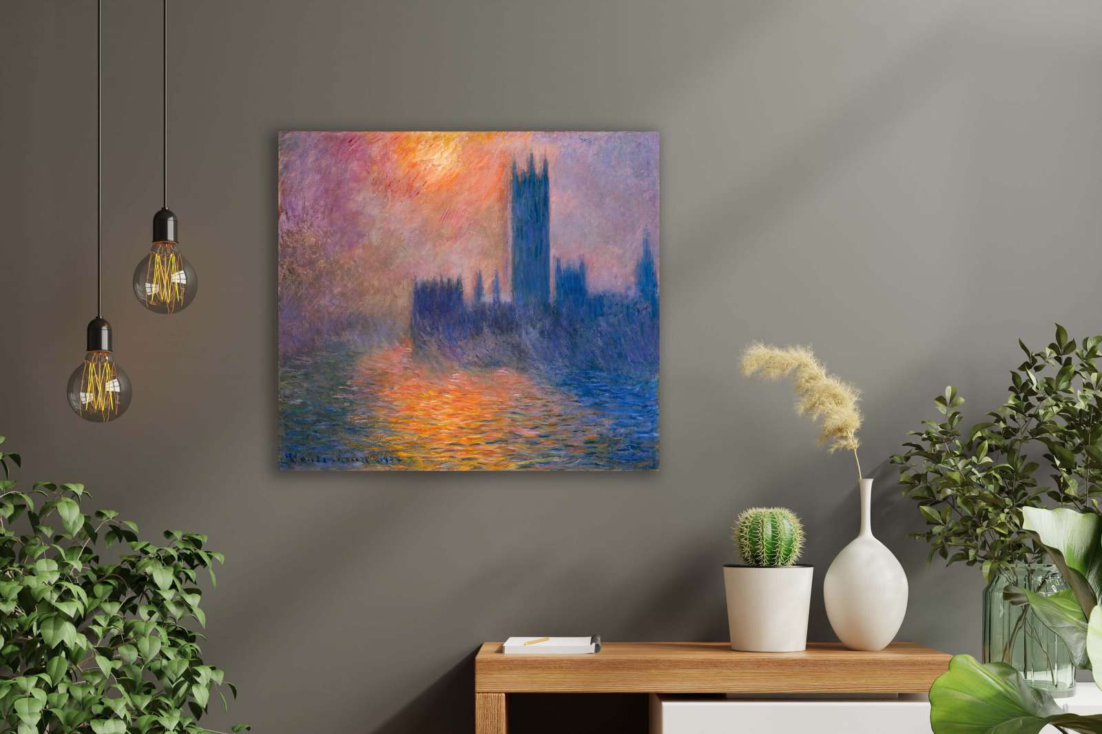 Reprodukcija „Parlamento rūmai“, Claude Monet (1904)