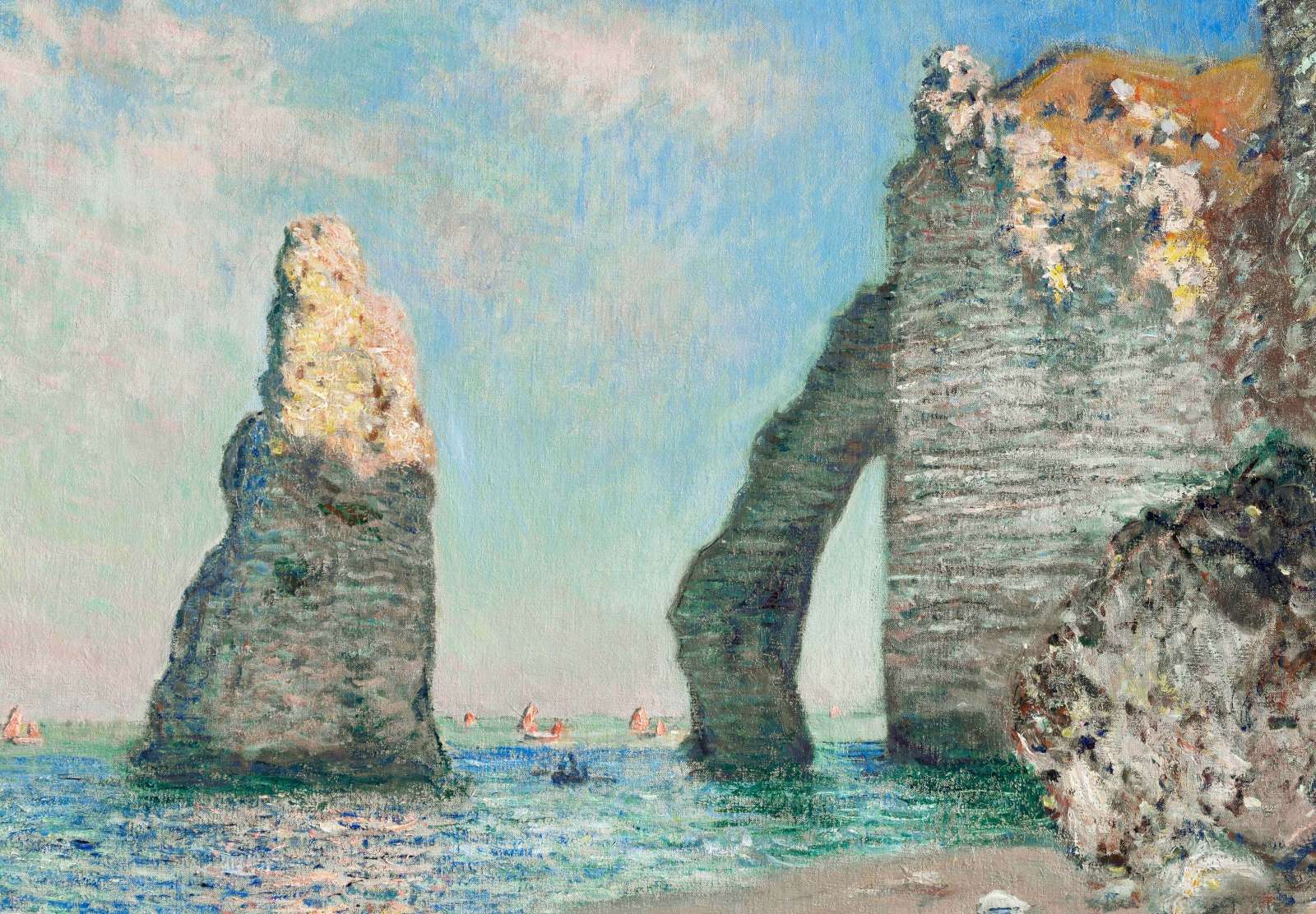 Reprodukcija „Etretato uolos“, Claude Monet (1885)