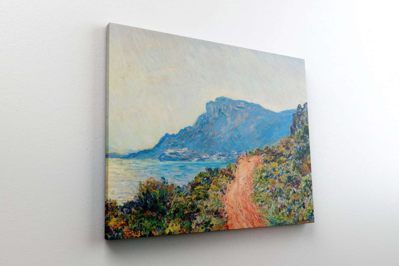 Reprodukcija „Pajūrio kelias netoli Monako“, Claude Monet (1884)