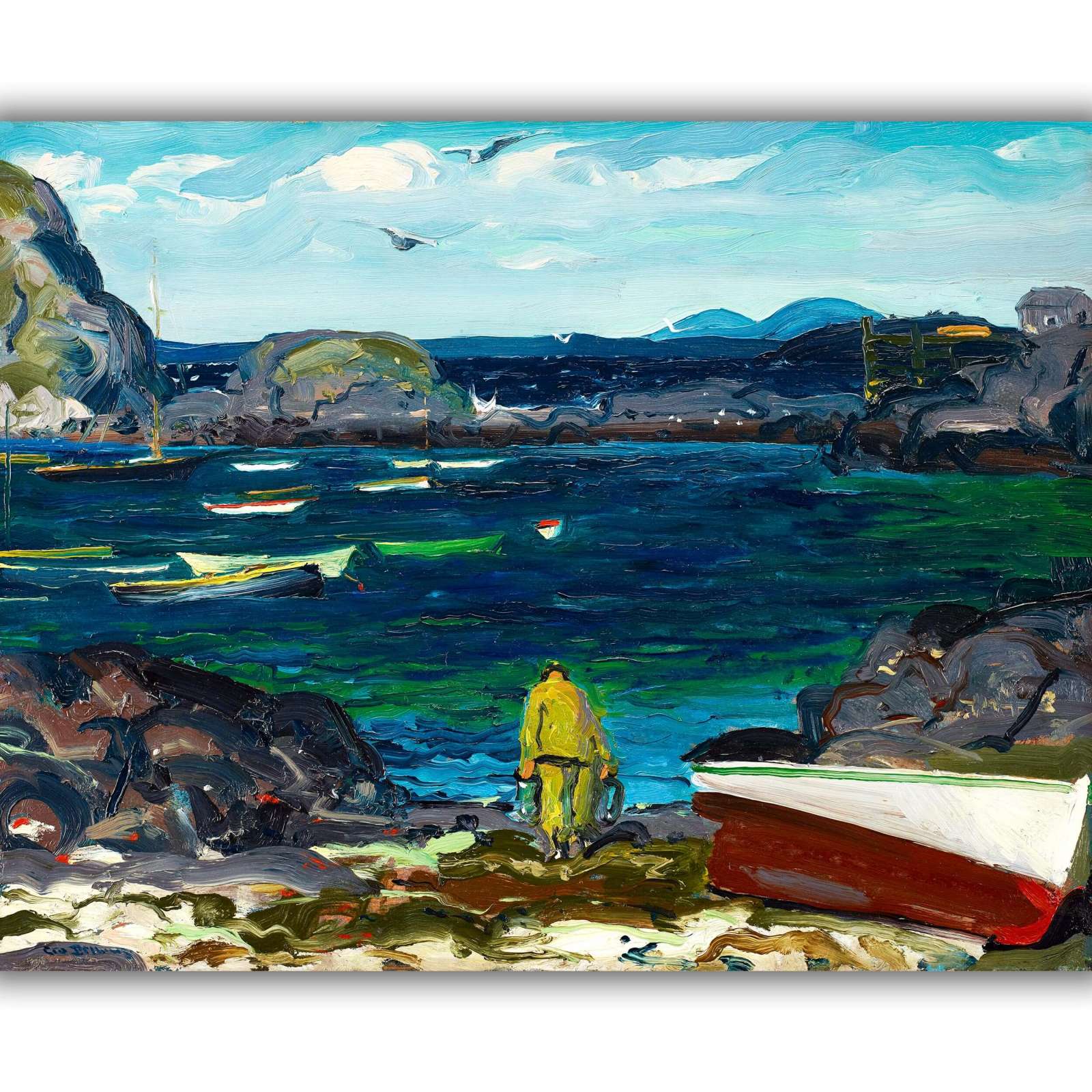 Reprodukcija „Uostas“, George Wesley Bellows (1913)