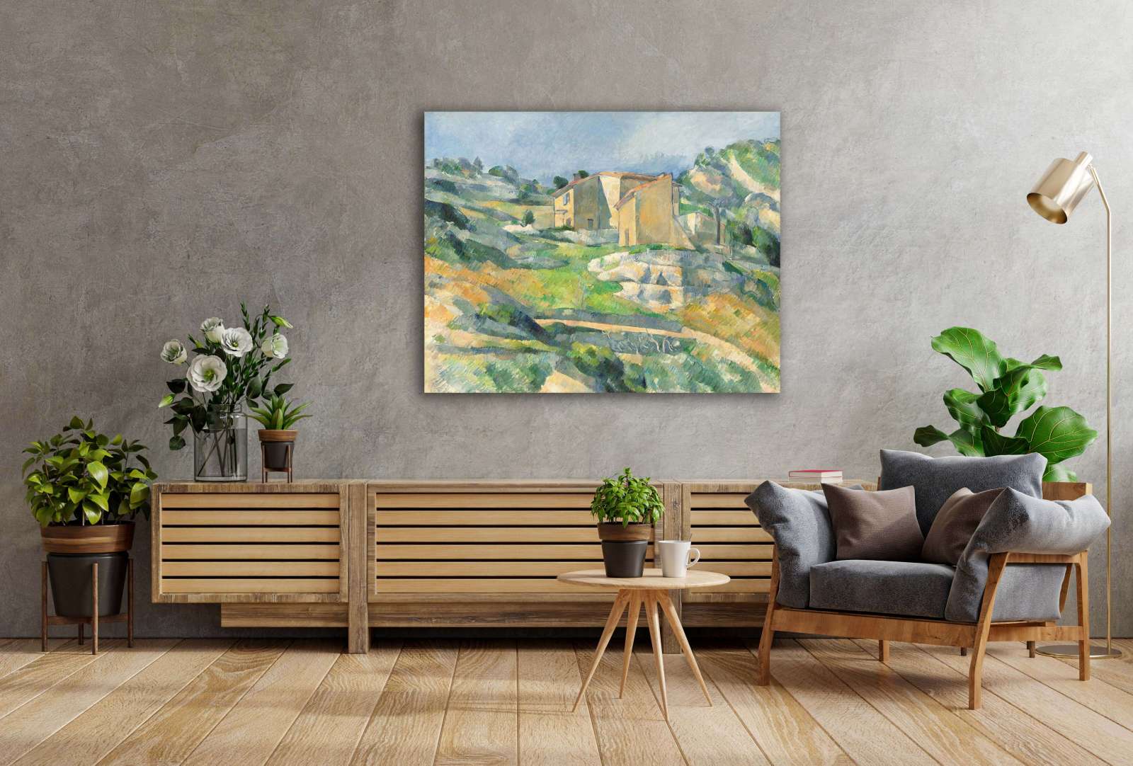 Reprodukcija „Namai Provanse“, Paul Cézanne
