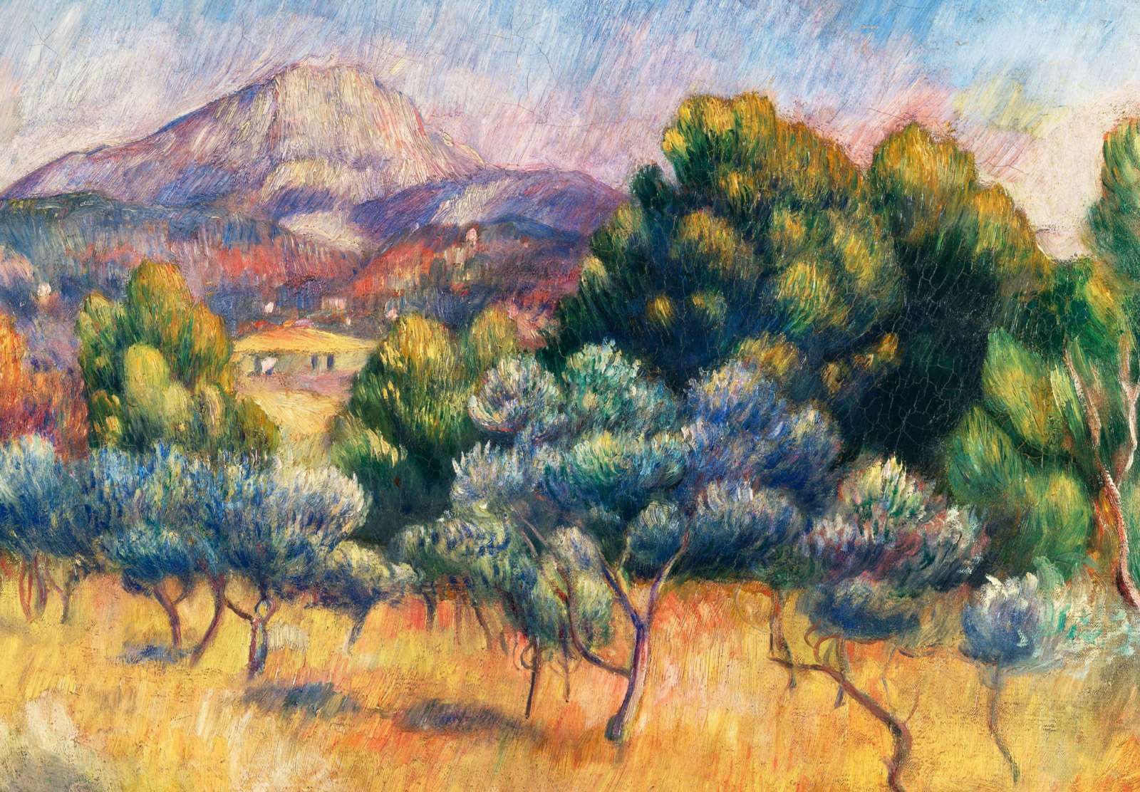 Reprodukcija „Šventosios Viktorijos kalnas“, Pierre-Auguste Renoir