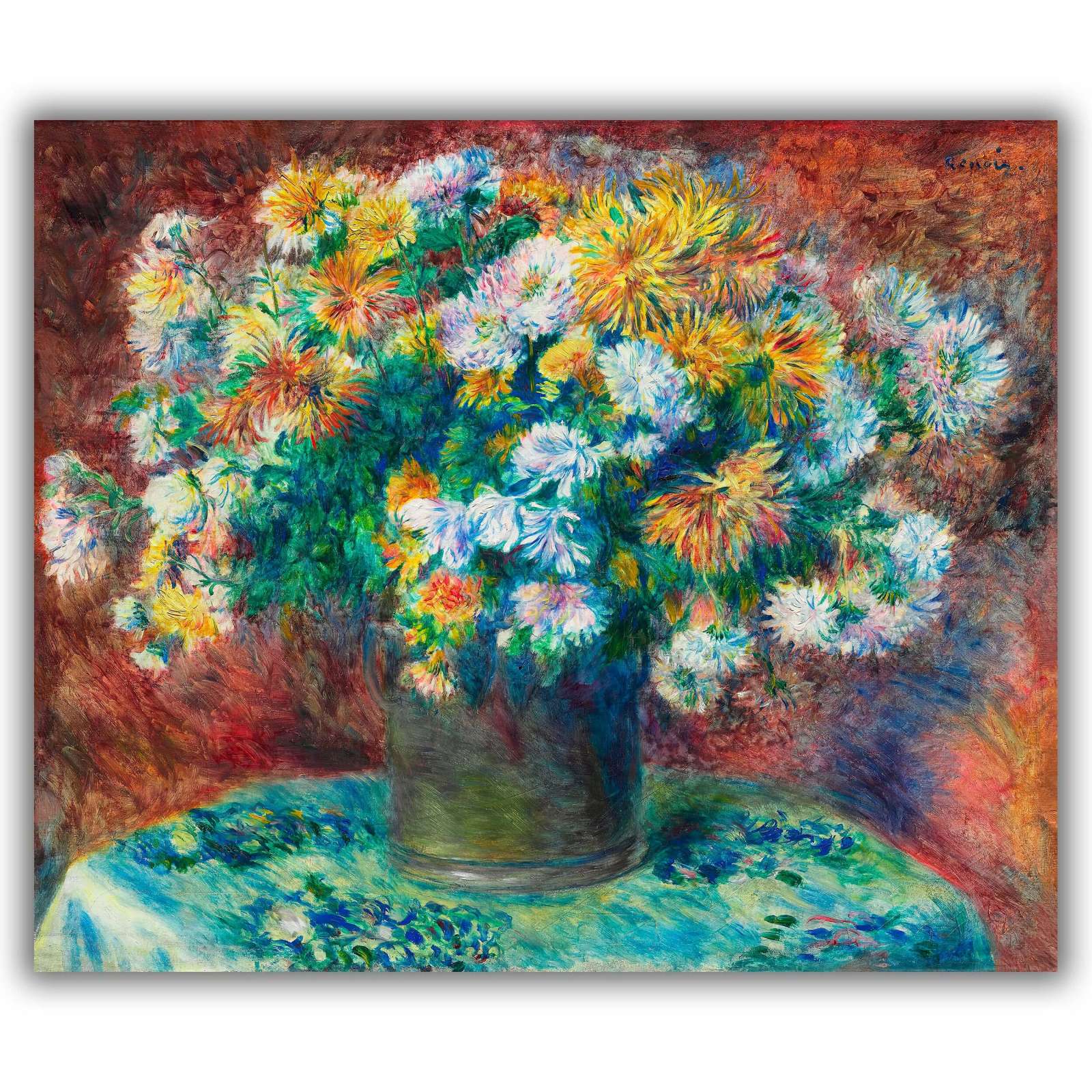 Reprodukcija „Chrizantemos“, Pierre-Auguste Renoir
