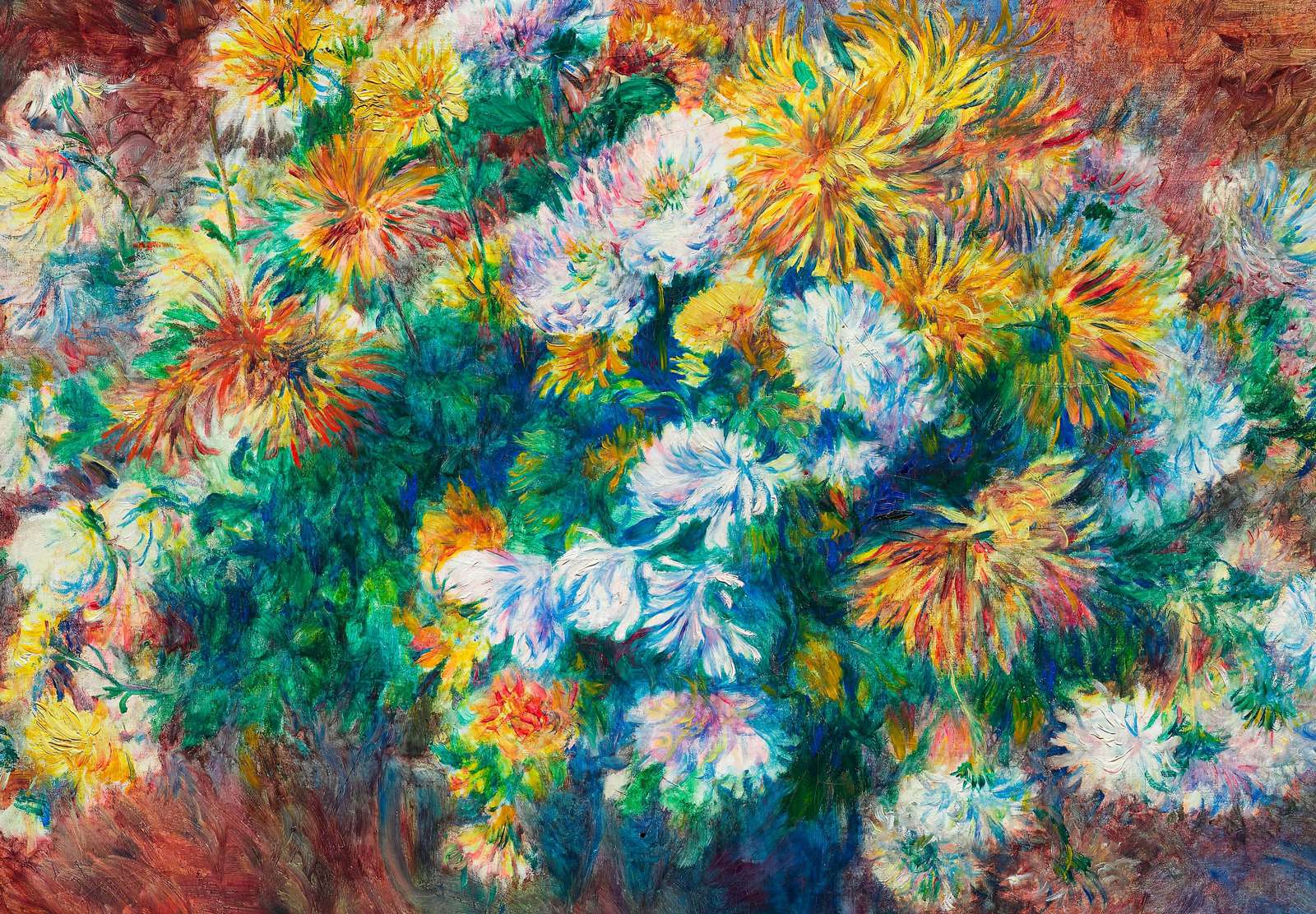 Reprodukcija „Chrizantemos“, Pierre-Auguste Renoir
