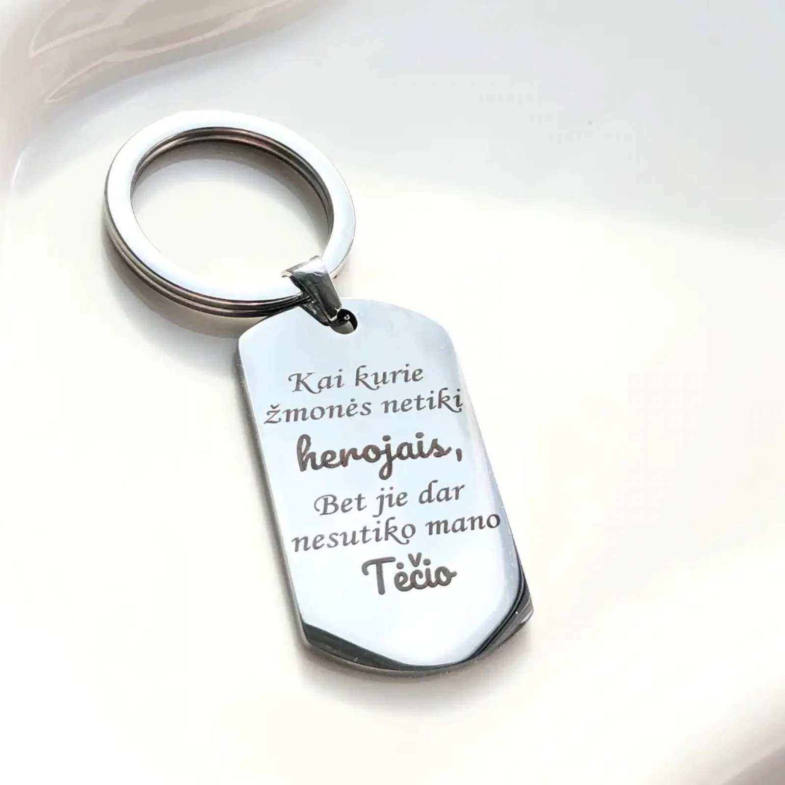Raktų pakabukas „Tėtis Herojus“