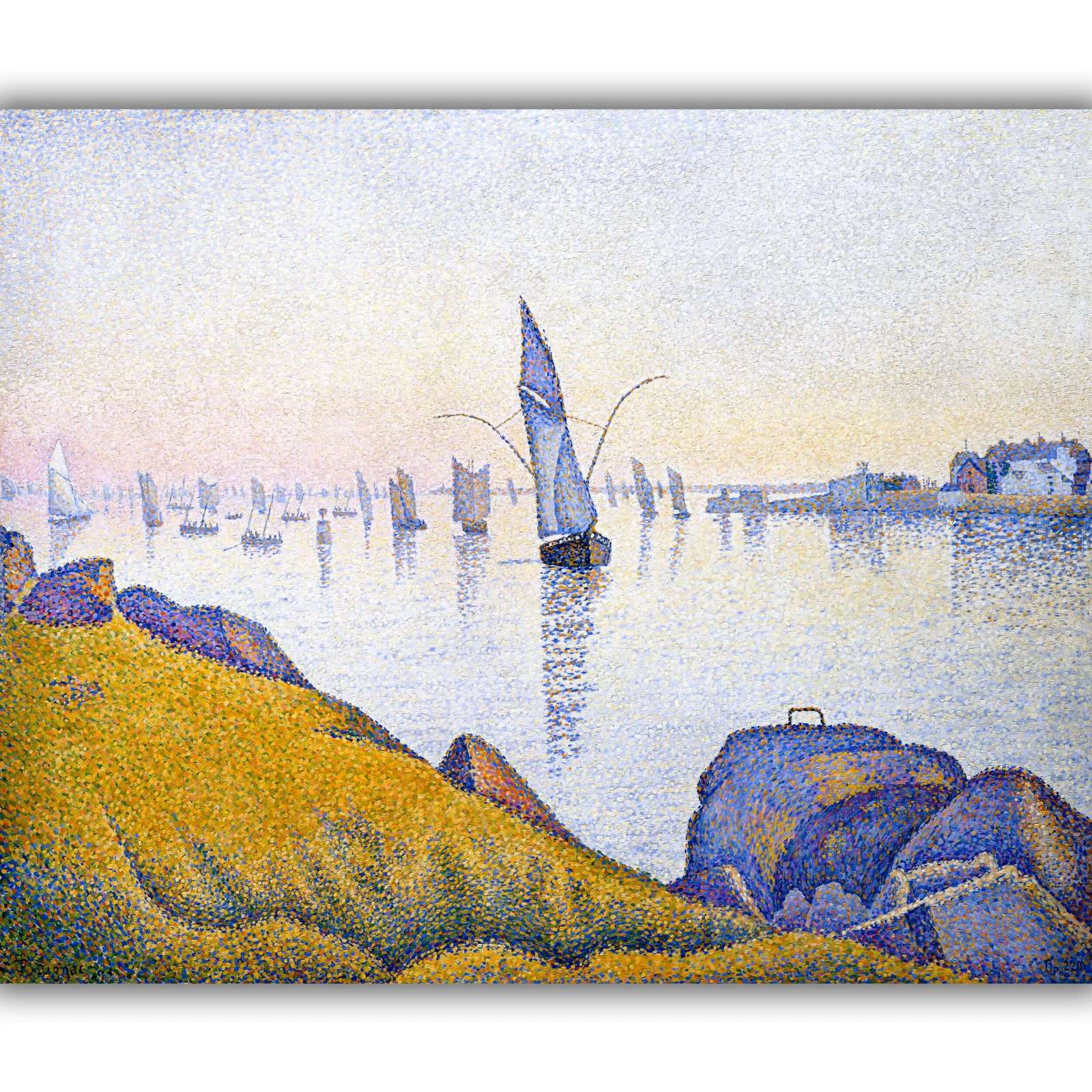 Reprodukcija „Vakaro ramybė“, Paul Signac