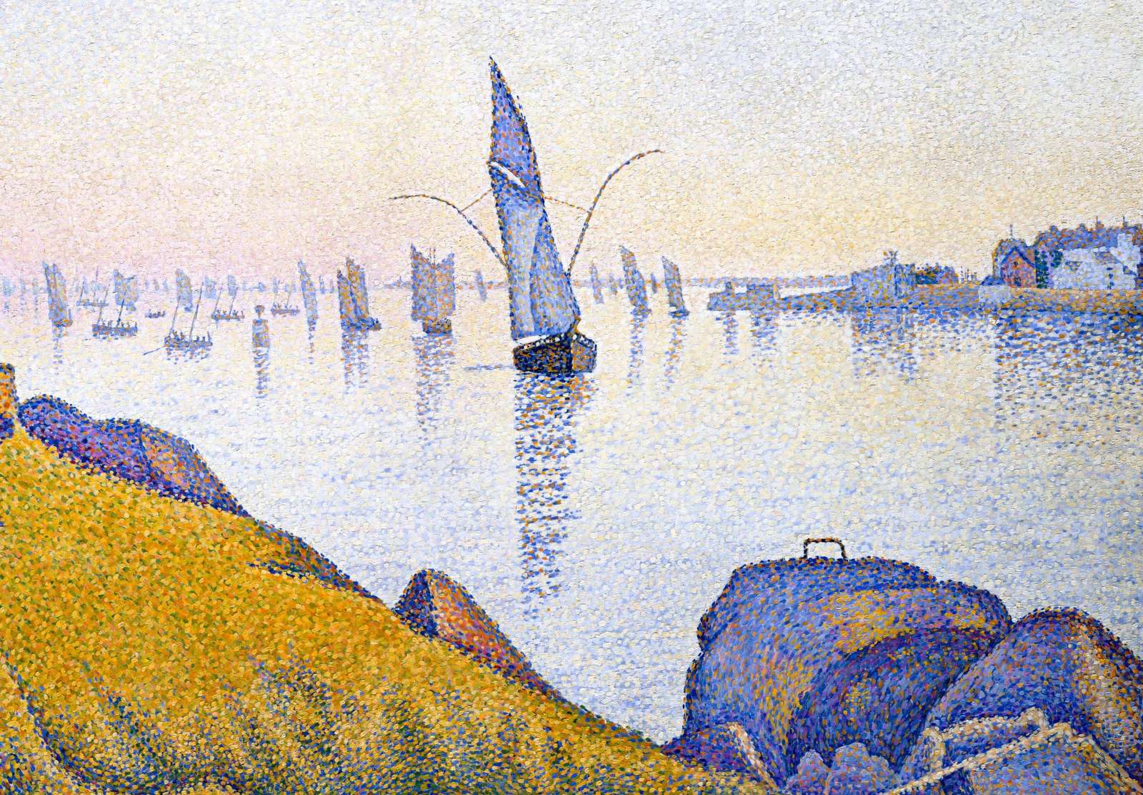 Reprodukcija „Vakaro ramybė“, Paul Signac