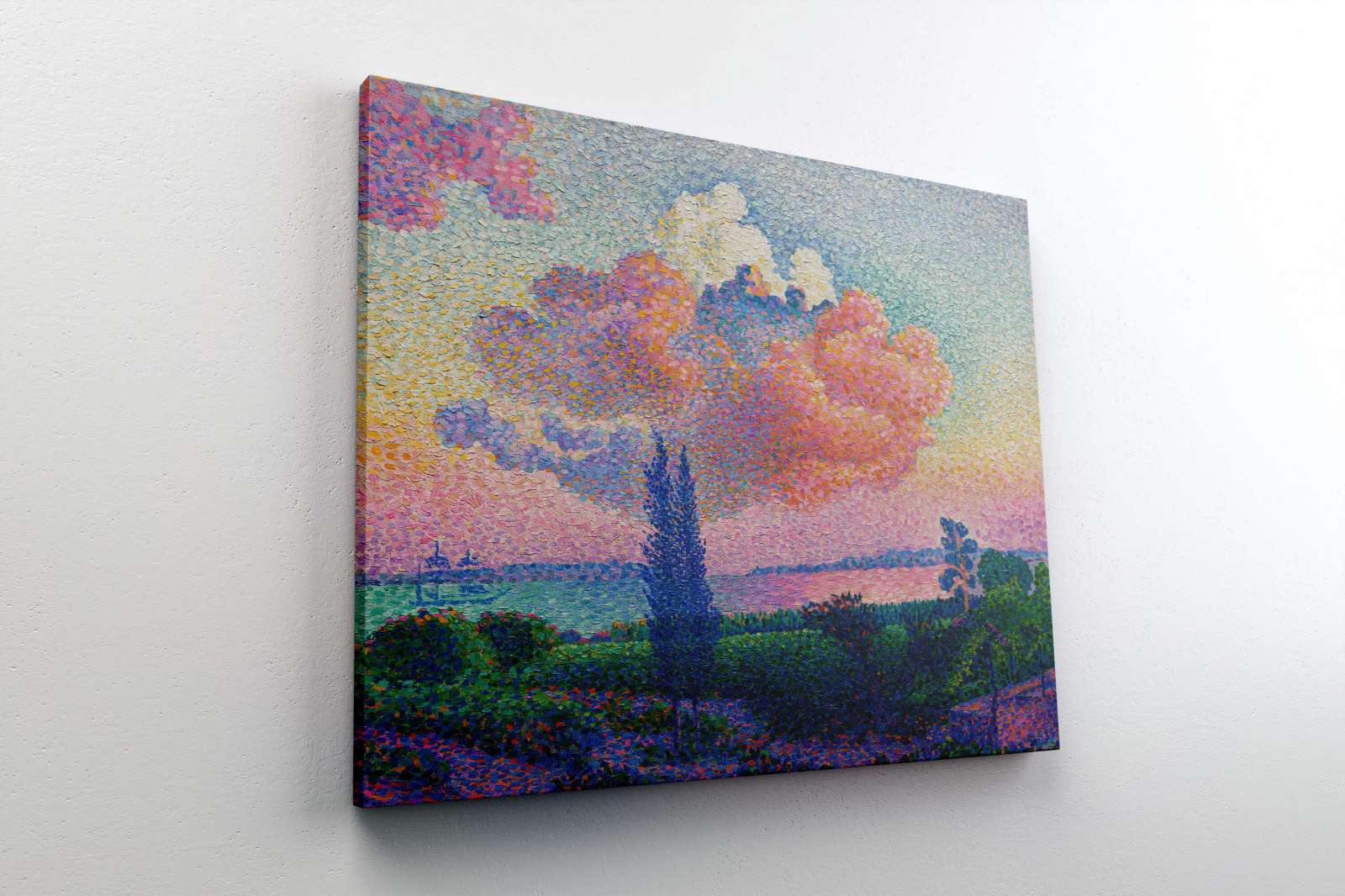 Reprodukcija „Rožinis debesis“, Henri-Edmond Cross