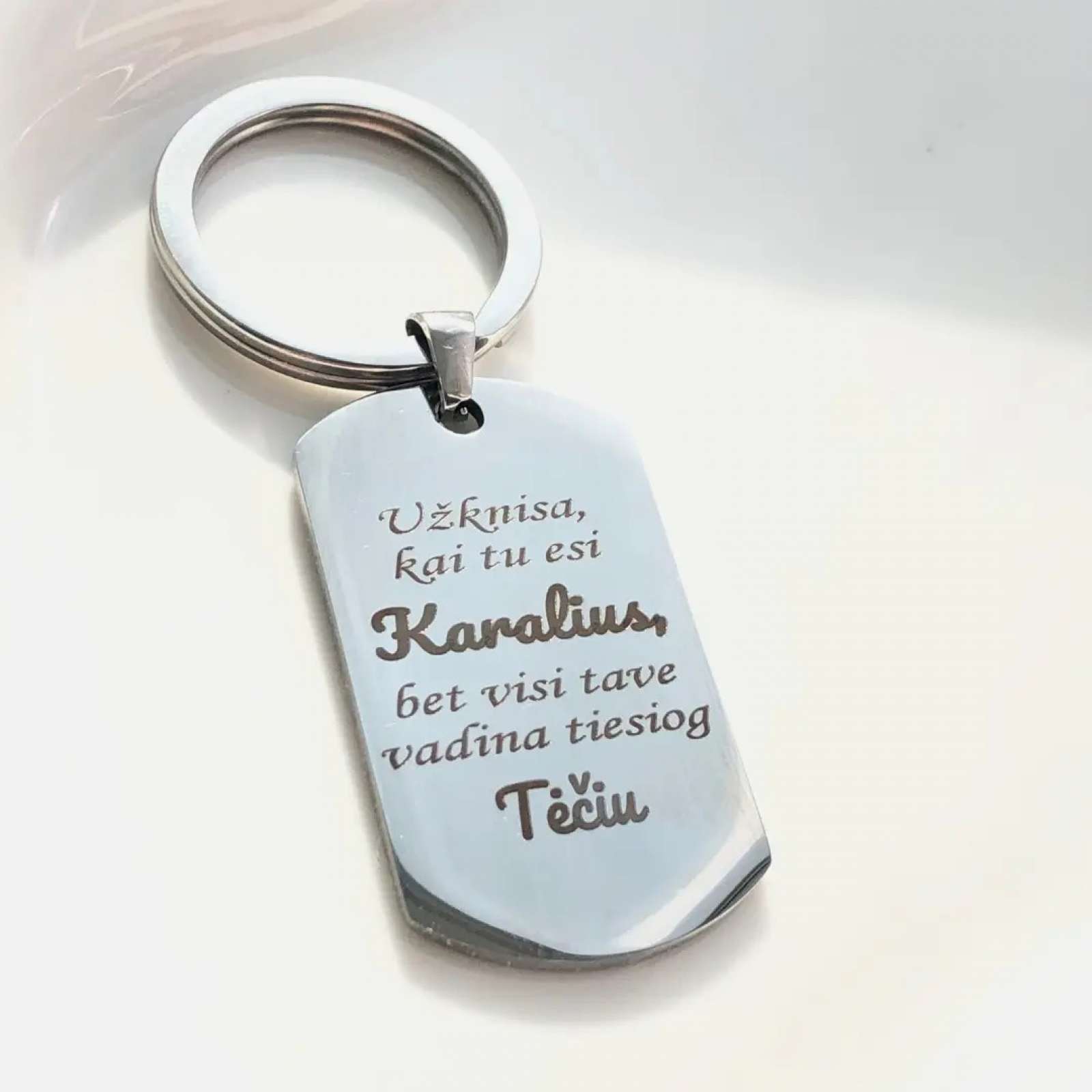 Raktų pakabukas „Tėtis - Karalius“
