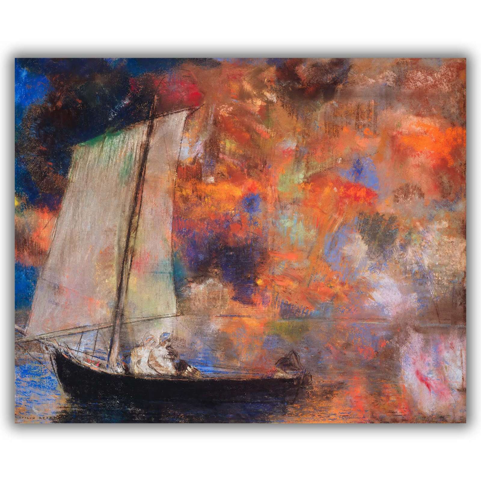 Reprodukcija „Gėlių debesys“, Odilon Redon (1903)