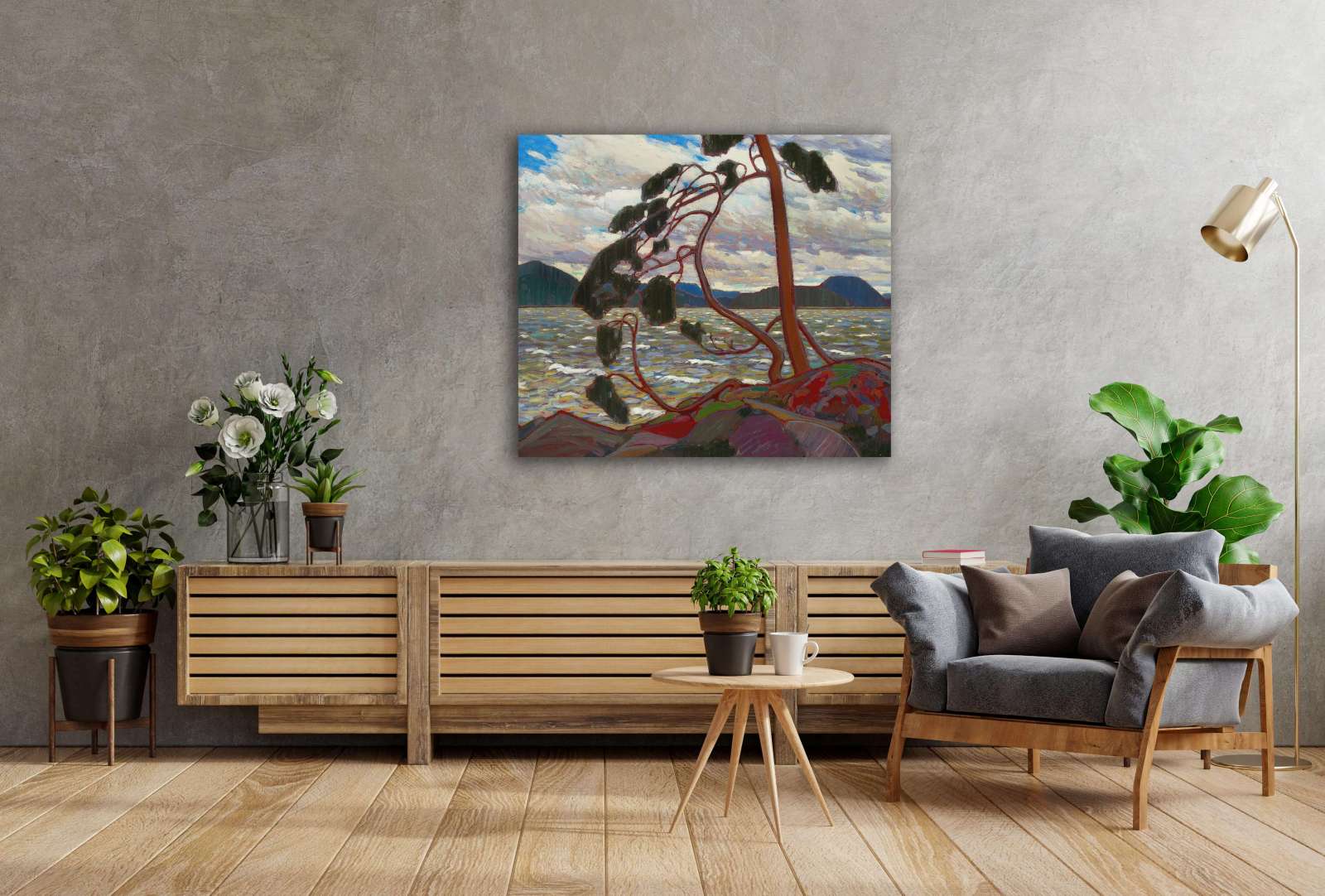 Reprodukcija „Vakarų vėjas“, Tom Thomson (1917)