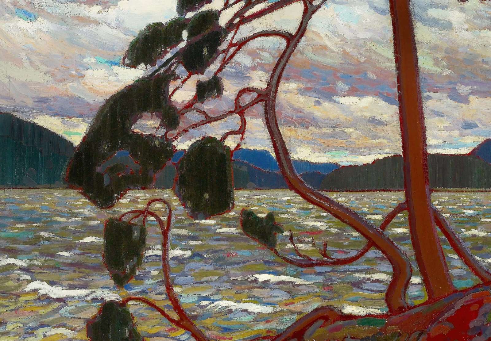 Reprodukcija „Vakarų vėjas“, Tom Thomson (1917)