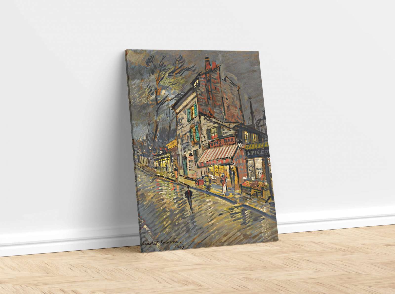 Reprodukcija „Naktinis Paryžius“, Konstantin Alexeevich Korovin