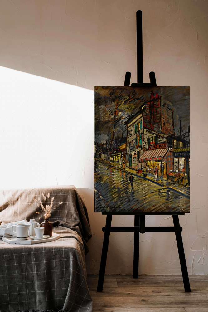 Reprodukcija „Naktinis Paryžius“, Konstantin Alexeevich Korovin