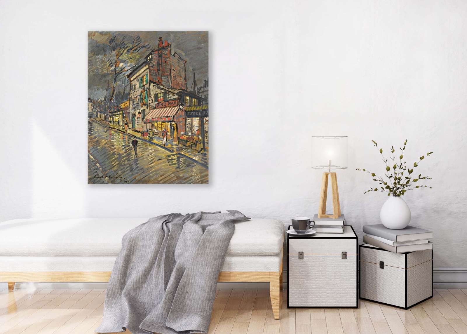 Reprodukcija „Naktinis Paryžius“, Konstantin Alexeevich Korovin