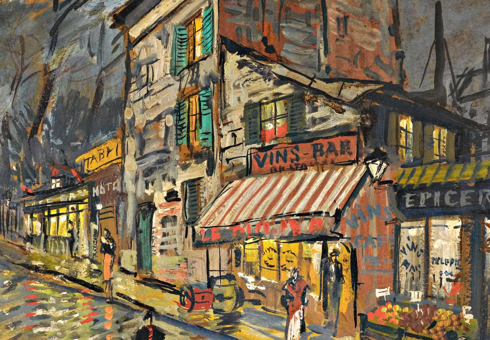 Reprodukcija „Naktinis Paryžius“, Konstantin Alexeevich Korovin