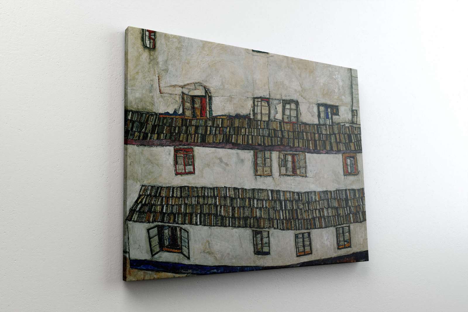 Reprodukcija „Namo siena“, Egon Schiele (1914)