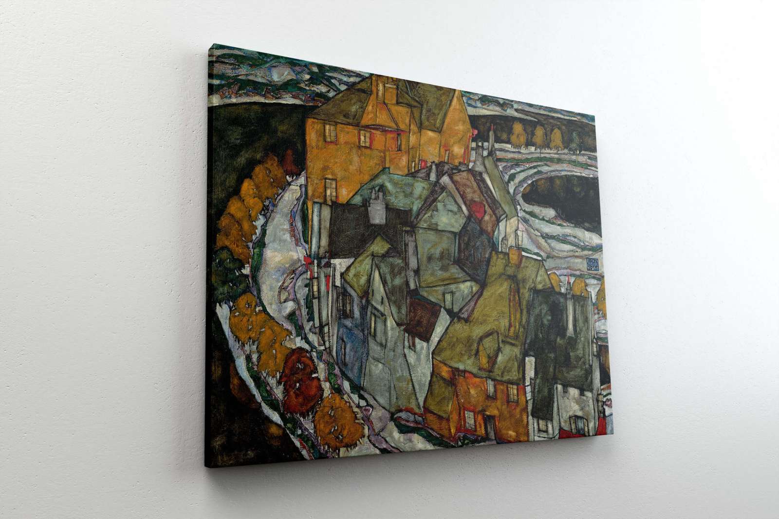 Reprodukcija „Namų pusmėnulis“, Egon Schiele (1915)