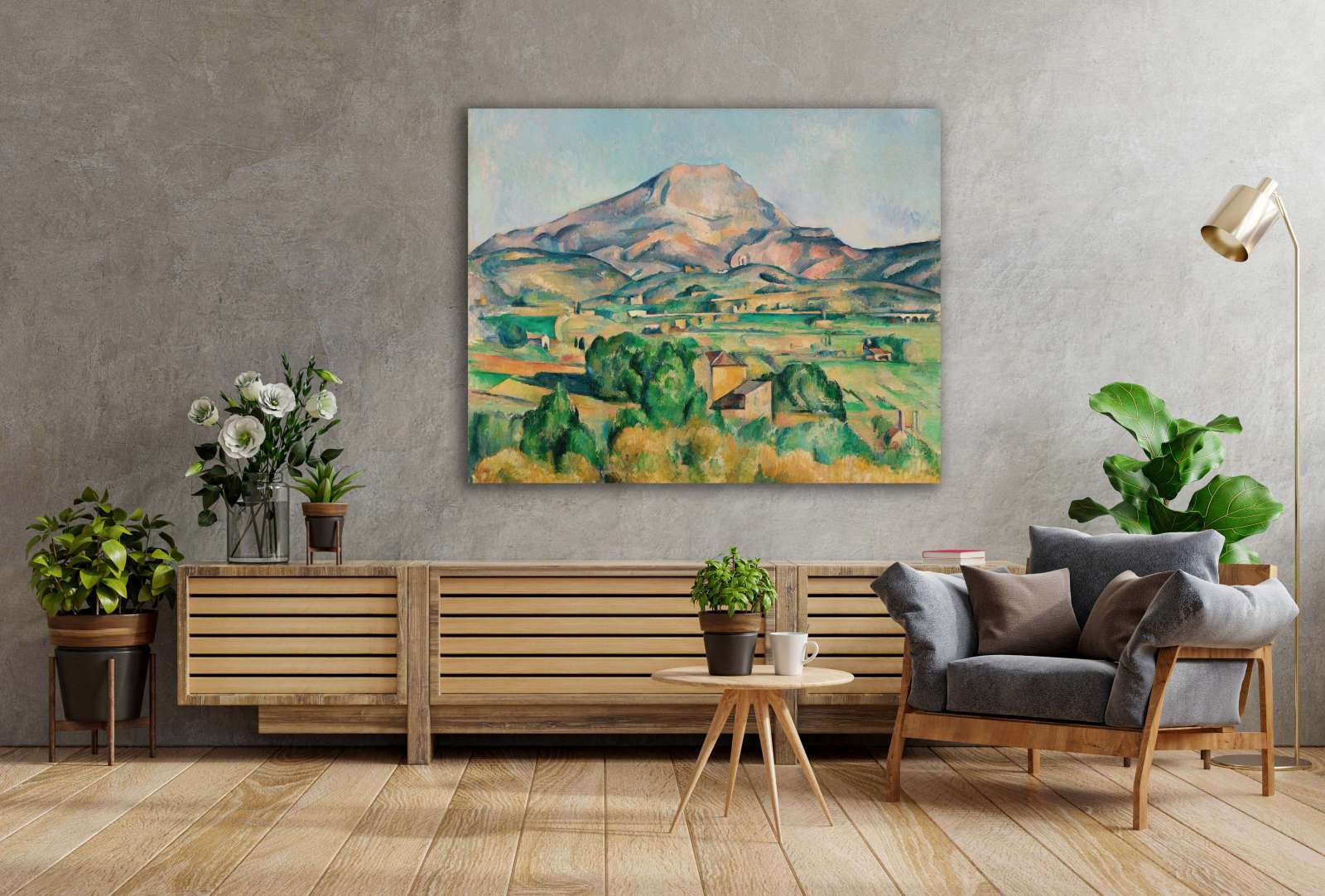 Reprodukcija „Šventosios Viktorijos kalnas“, Paul Cézanne