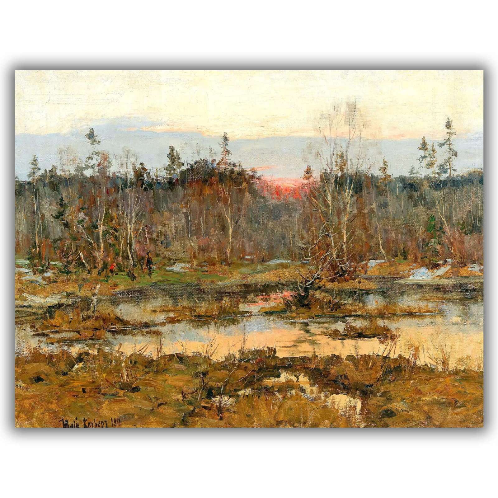 Reprodukcija „Medžioklėje“, Julius Sergius Klever (1911)