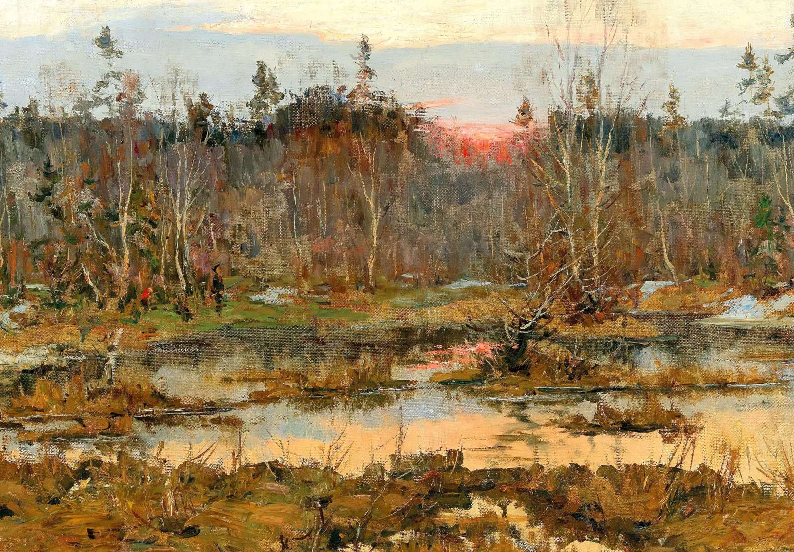 Reprodukcija „Medžioklėje“, Julius Sergius Klever (1911)