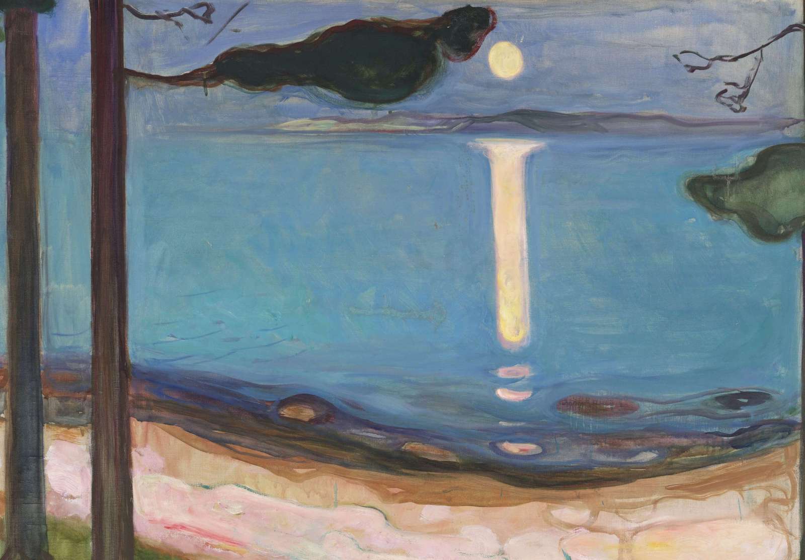Reprodukcija „Mėnulio šviesa“, Edvard Munch (1895)