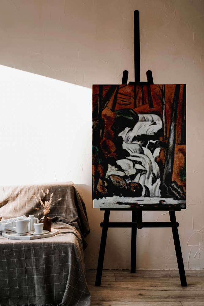 Reprodukcija „Smelt Brook kriokliai“, Marsden Hartley (1937)