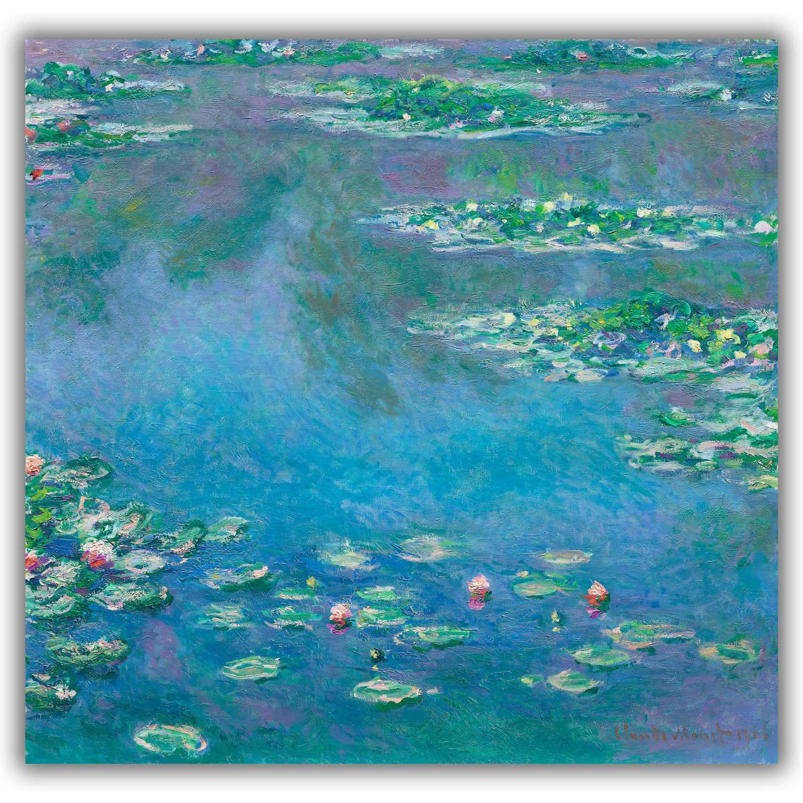 Reprodukcija „Vandens lelijos“, Claude Monet (1906)