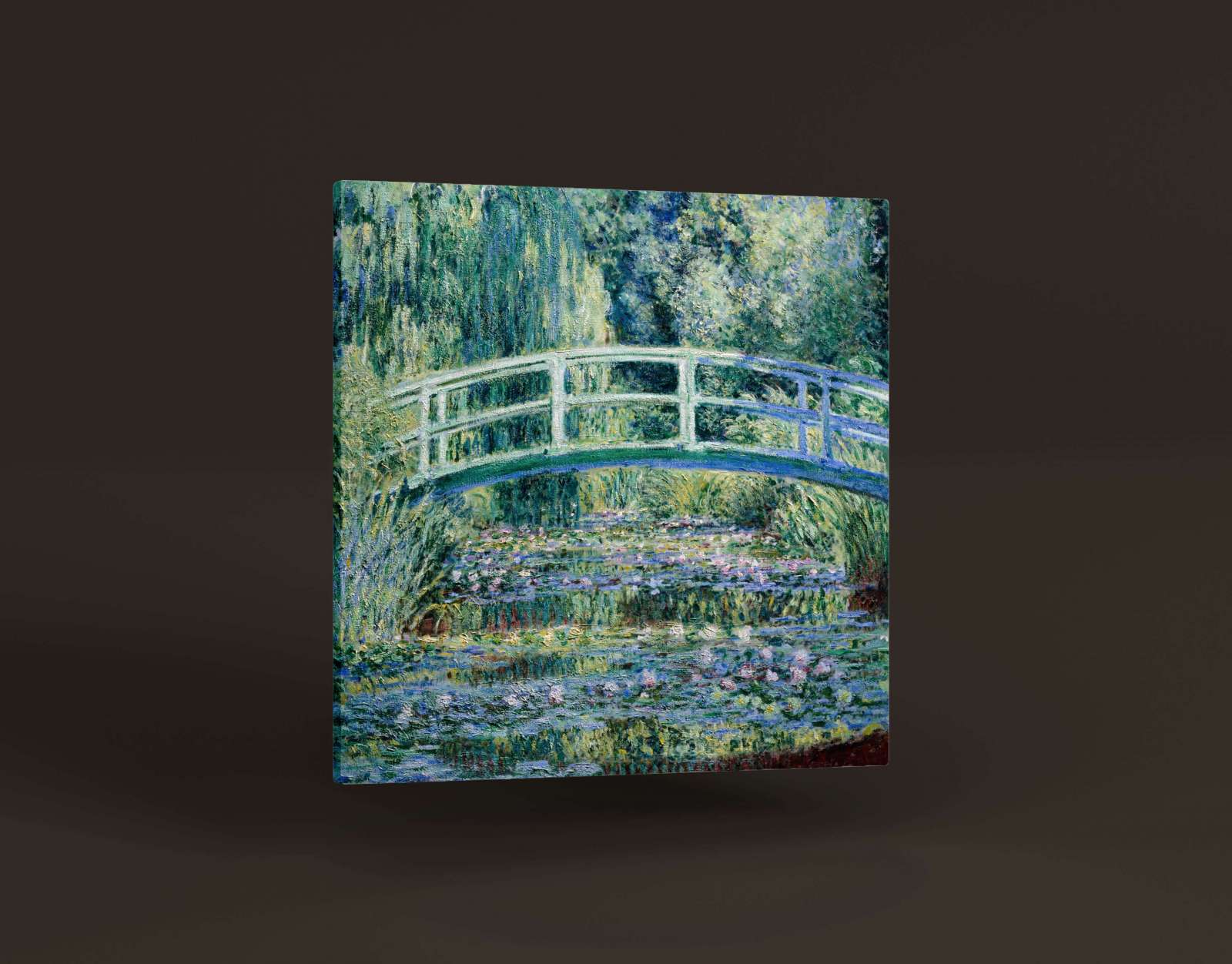 Reprodukcija „Vandens lelijos ir japoniškas tiltelis“, Claude Monet (1899)