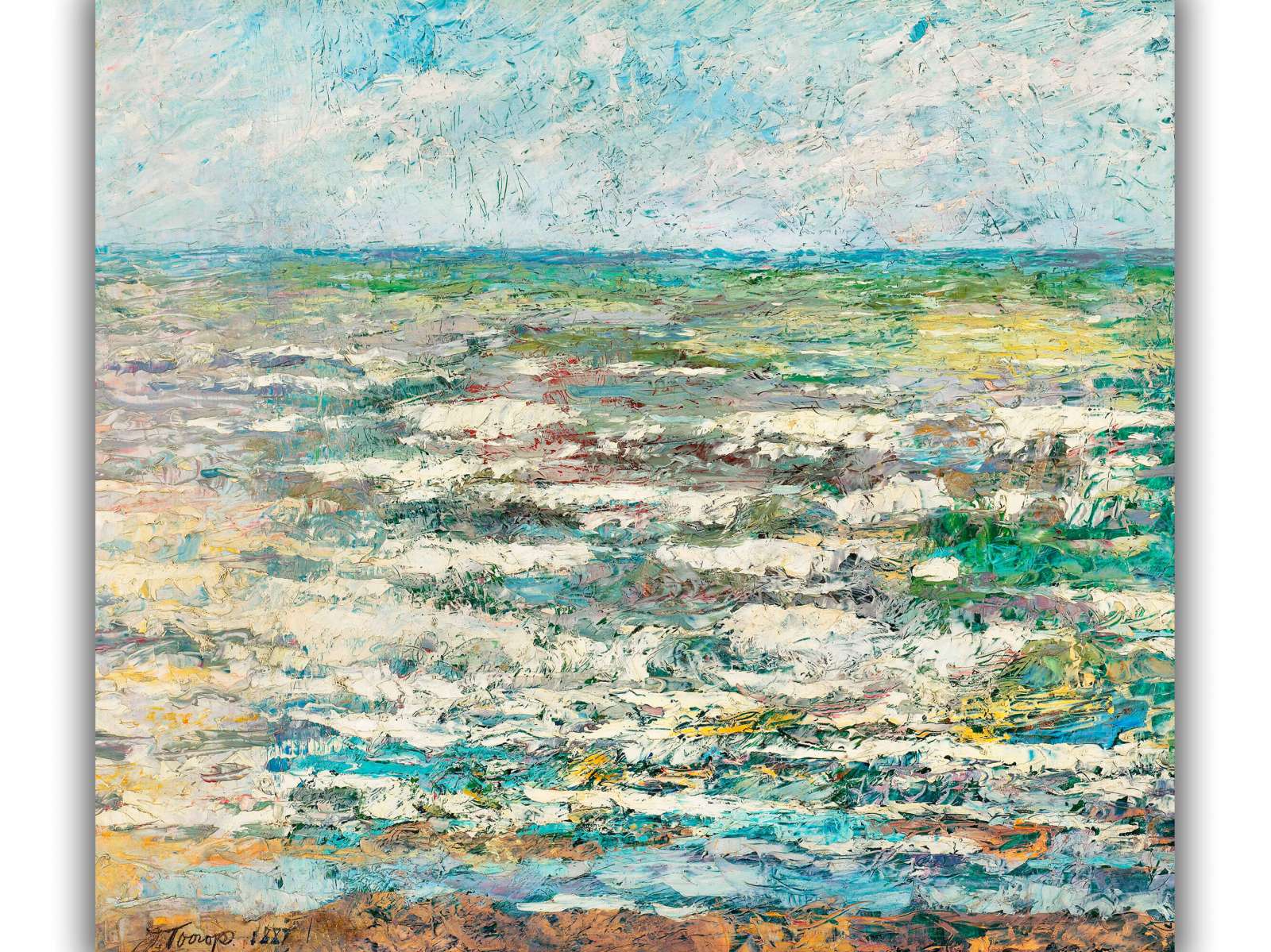 Reprodukcija „Jūra“, Jan Toorop (1887)