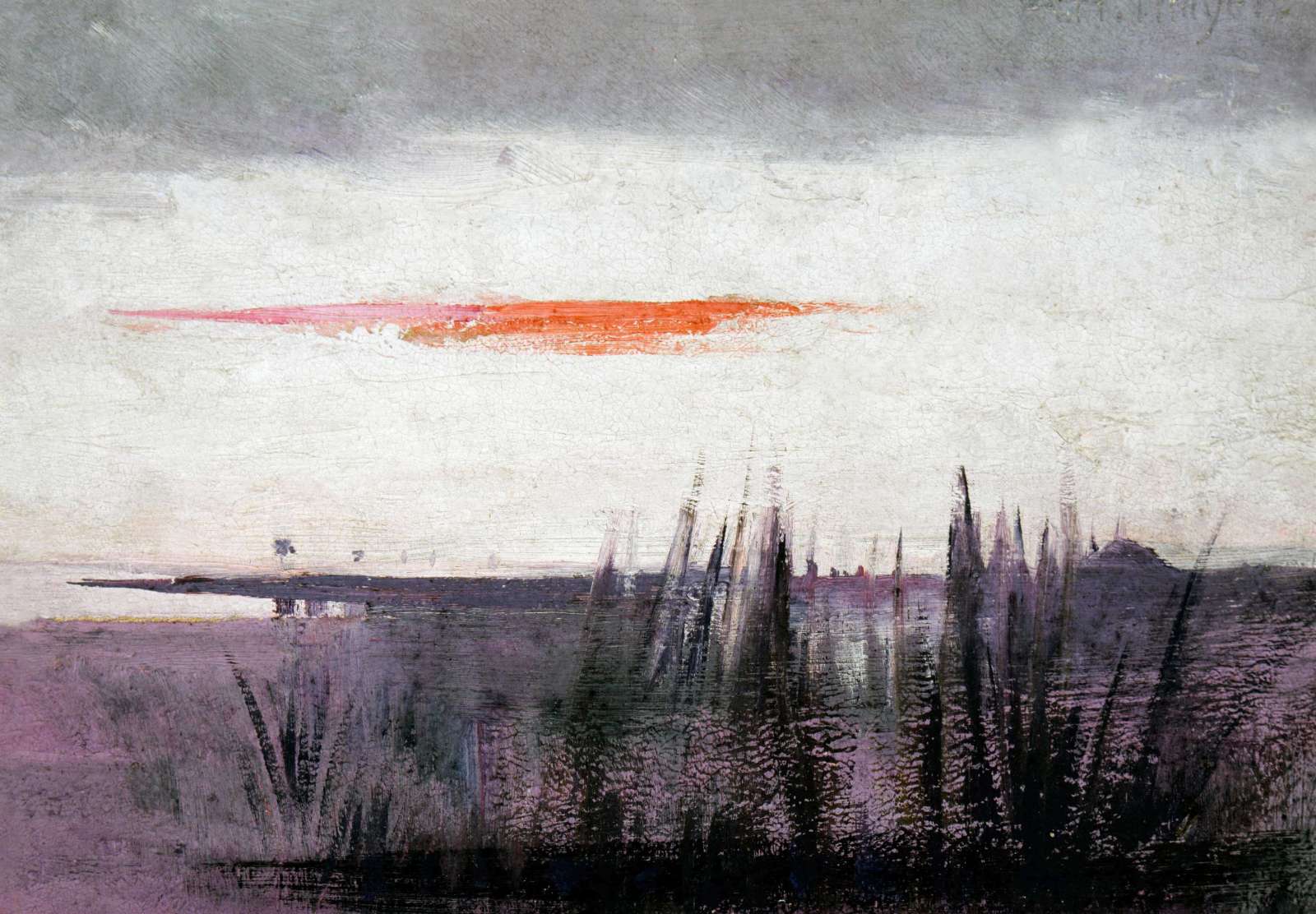 Reprodukcija „Baltųjų flamingų nuspalvintas dangus“, Abbott Handerson Thayer