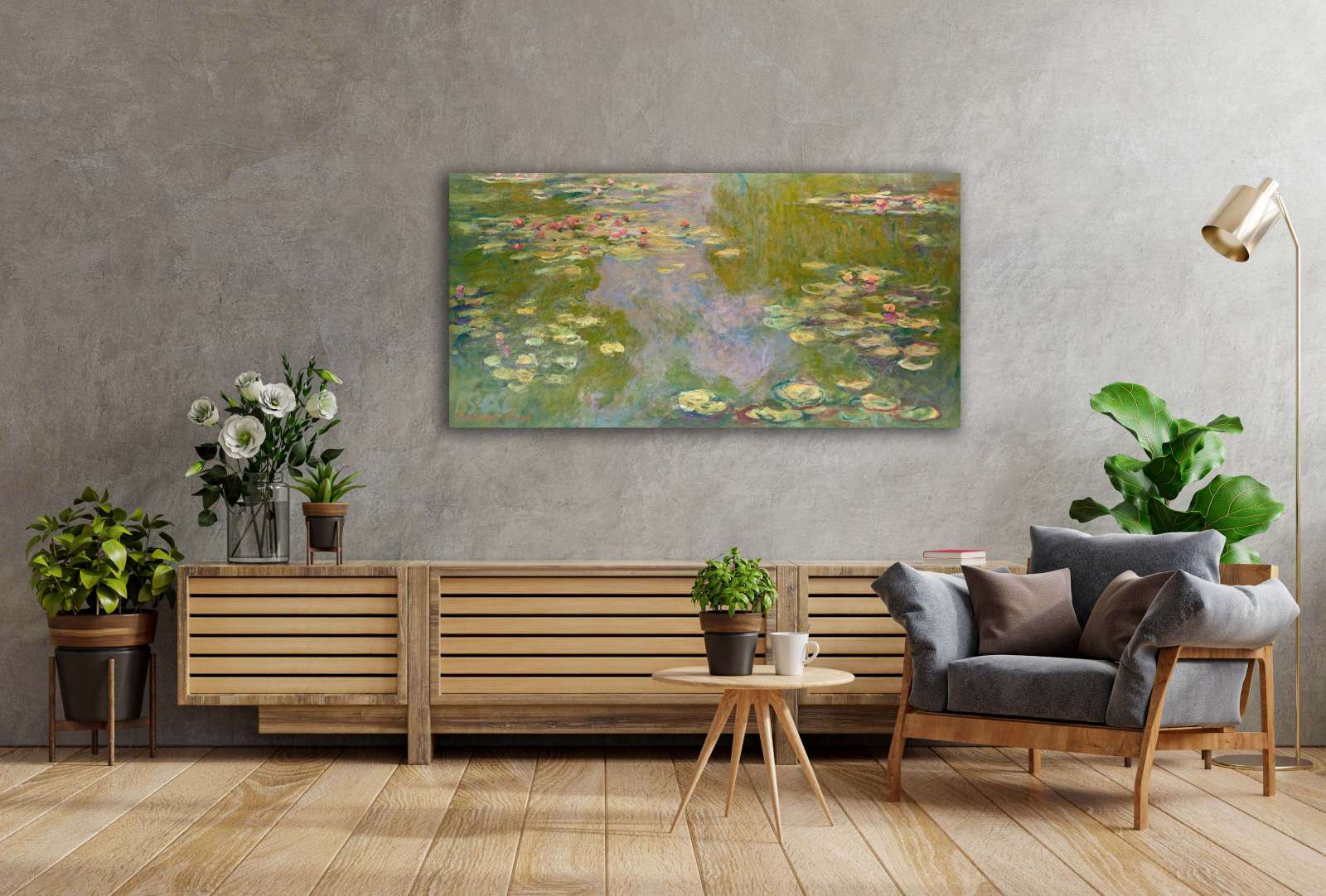 Reprodukcija „Vandens lelijos“, Claude Monet (1919)