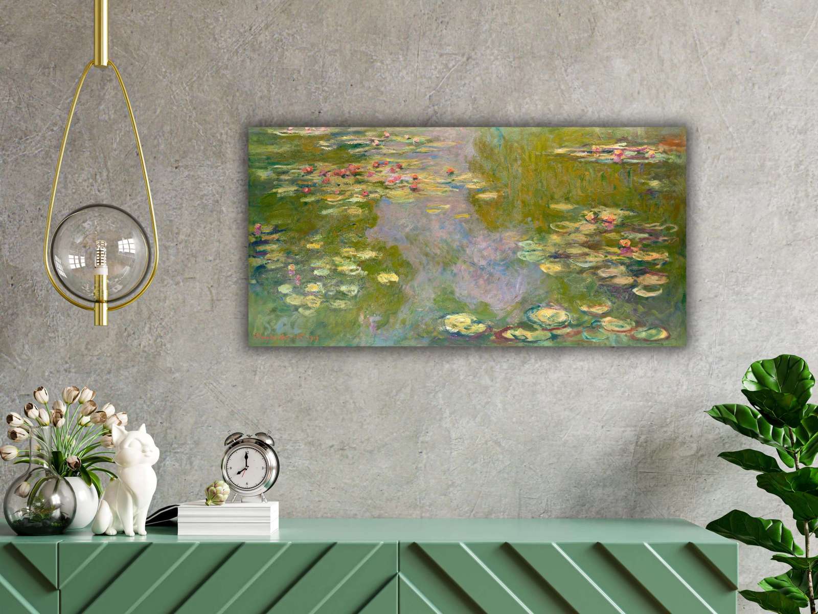 Reprodukcija „Vandens lelijos“, Claude Monet (1919)