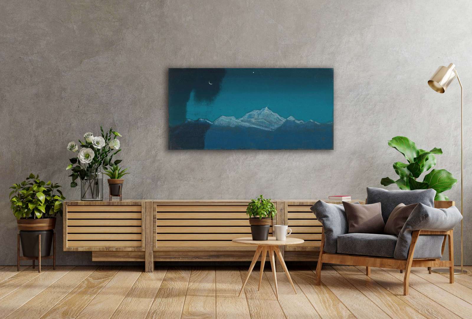 Reprodukcija „Himalayas Sikkim“, Nicholas Roerich