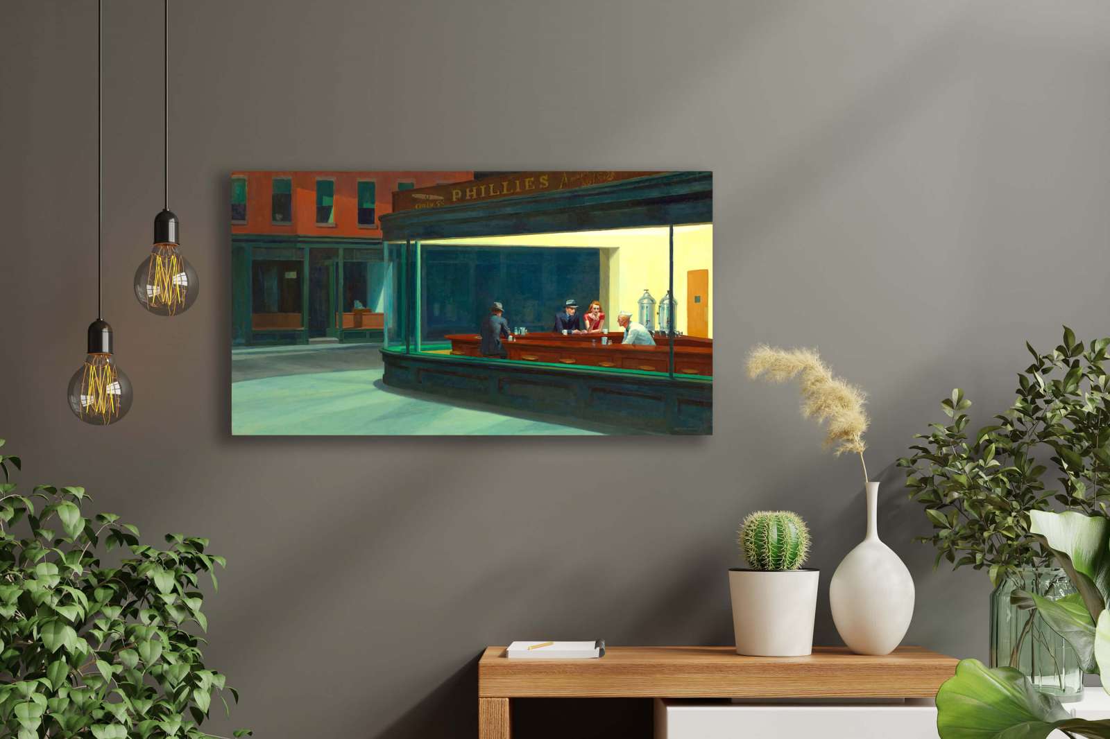 Reprodukcija „Naktinėtojai“, Edward Hopper (1942)