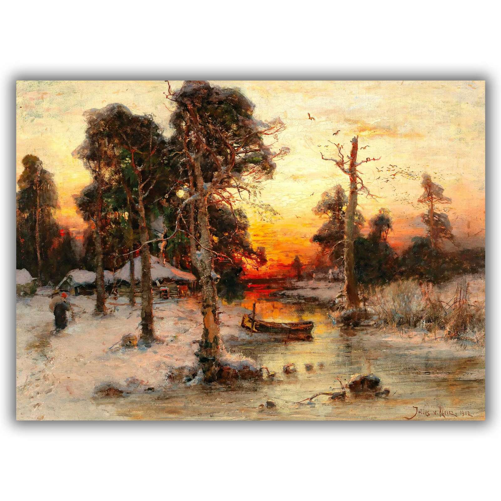 Reprodukcija „Grįžtant namo saulėlydžio metu“, Julius Sergius Klever