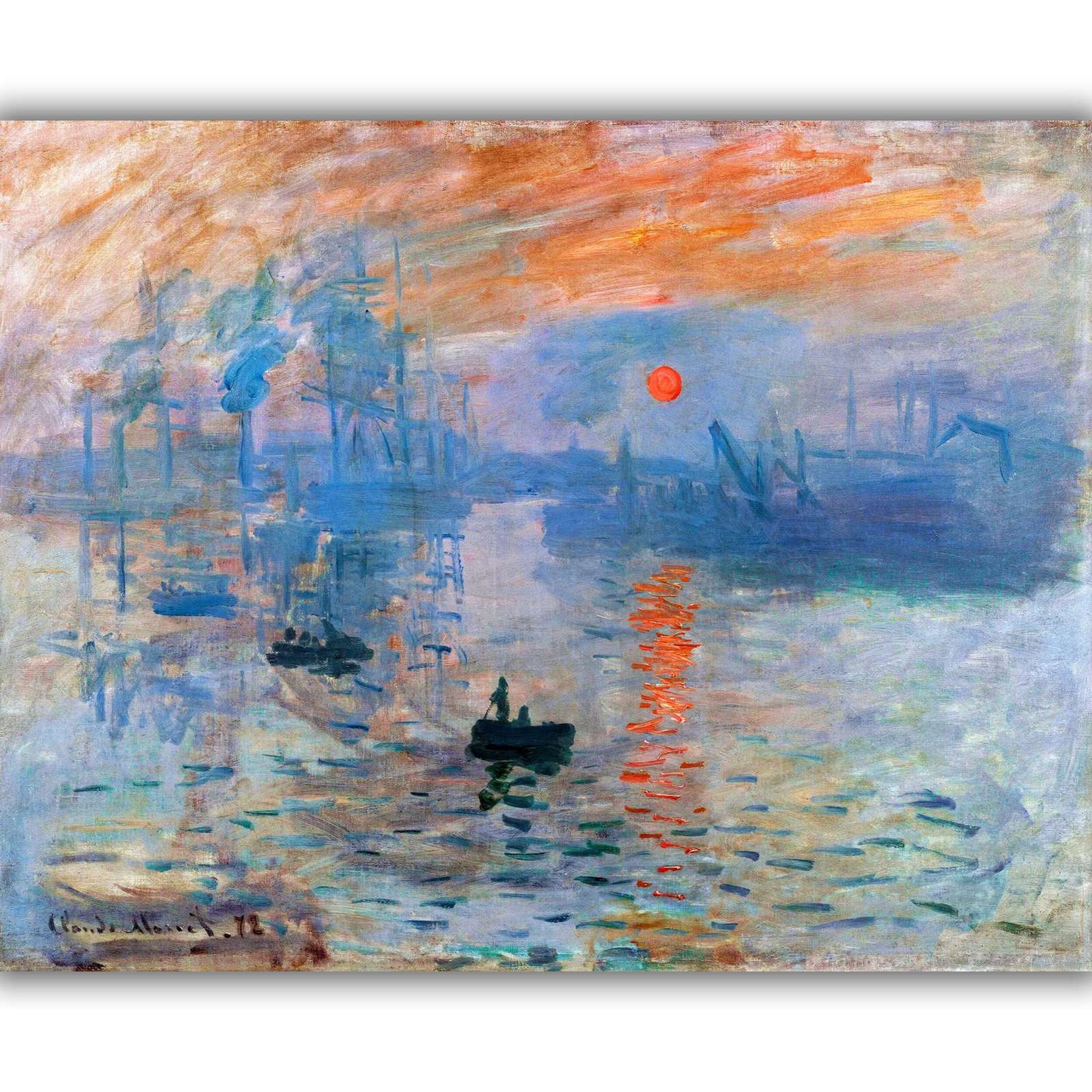 Reprodukcija „Įspūdis, Saulėtekis“, Claude Monet (1872)