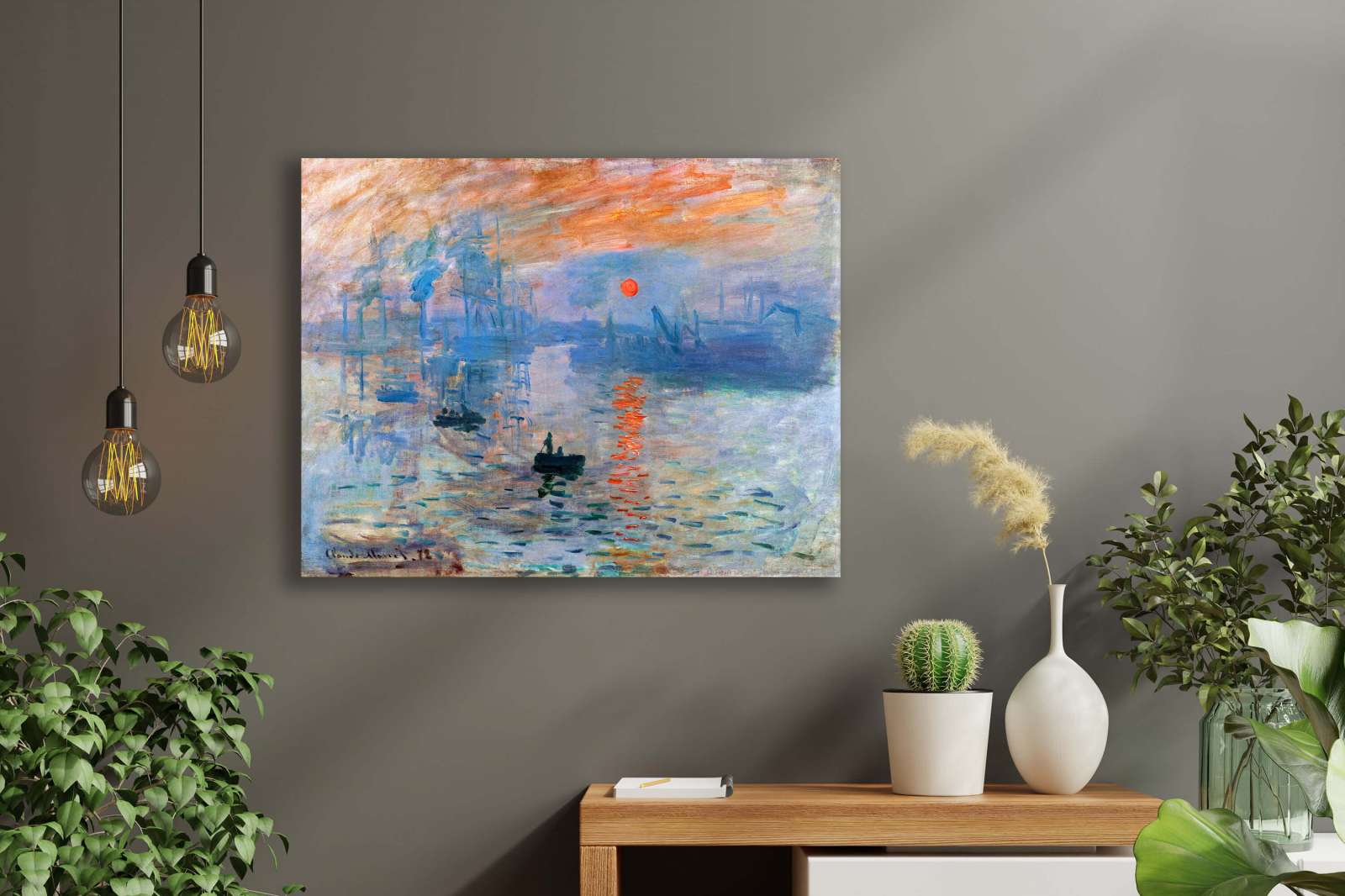 Reprodukcija „Įspūdis, Saulėtekis“, Claude Monet (1872)