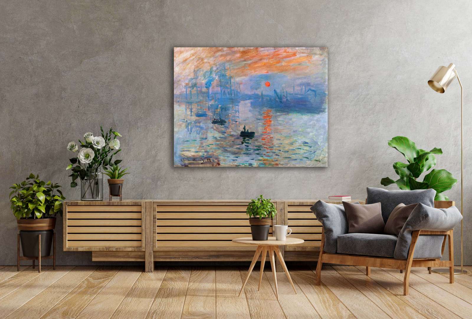 Reprodukcija „Įspūdis, Saulėtekis“, Claude Monet (1872)