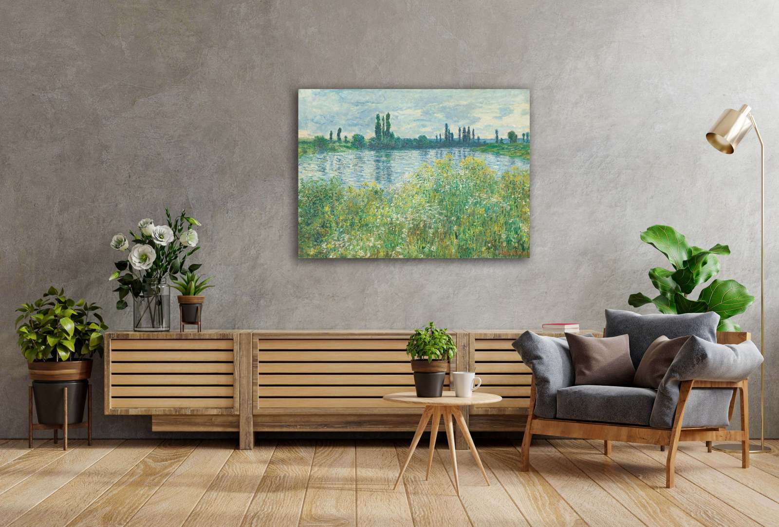 Reprodukcija „Senos krantai“, Claude Monet (1880)