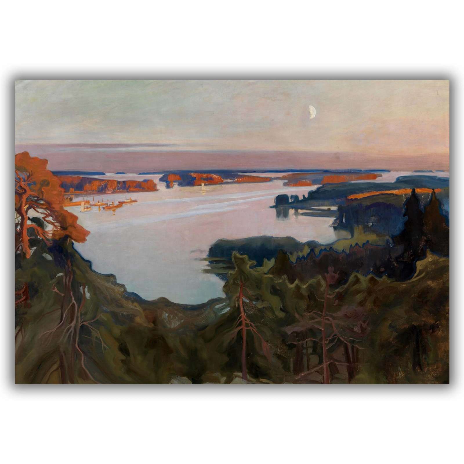 Reprodukcija „Vaizdas virš Haiko“, Albert Edelfelt (1899)