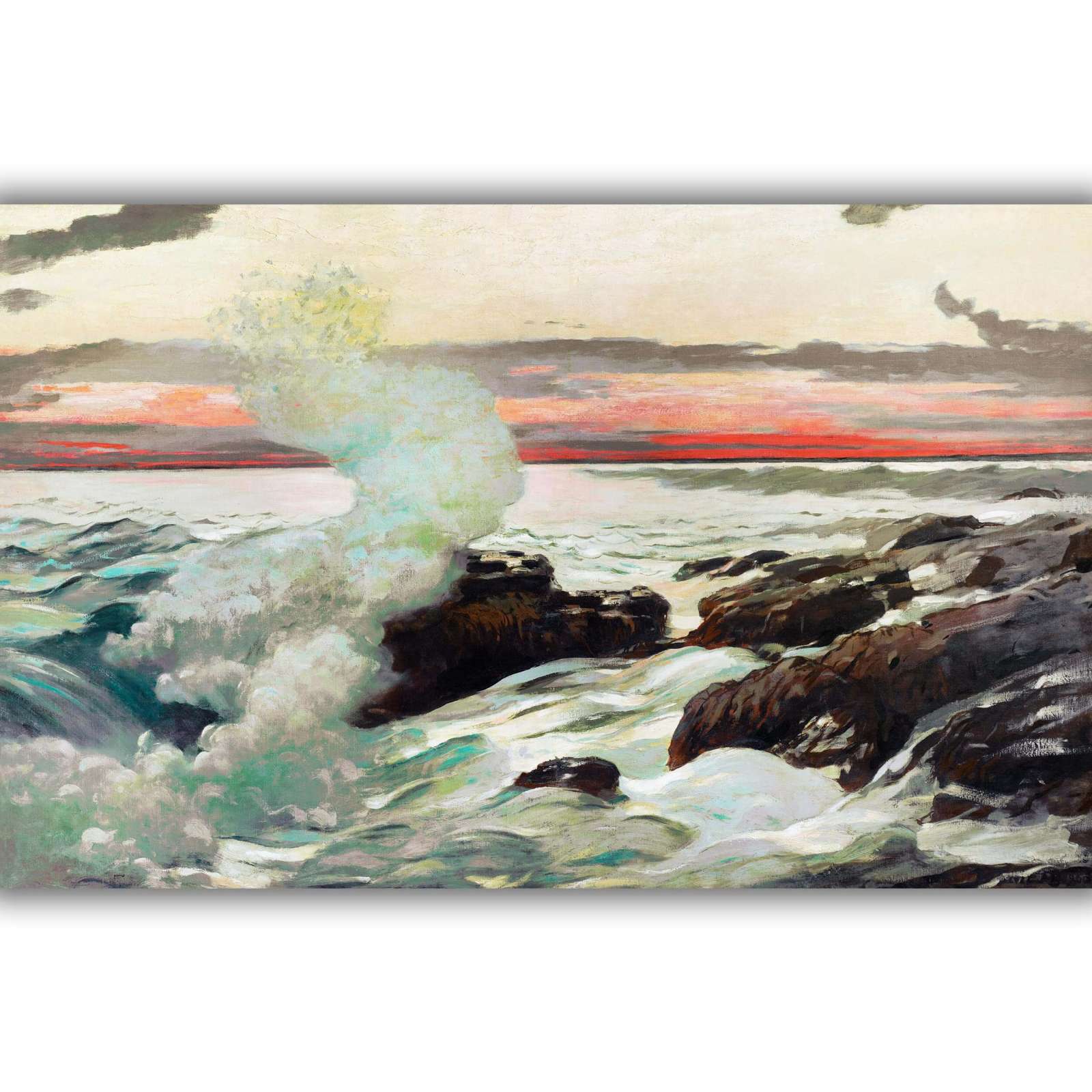 Reprodukcija „Vest Pointo Proutso sąsiauris“, Winslow Homer (1900)