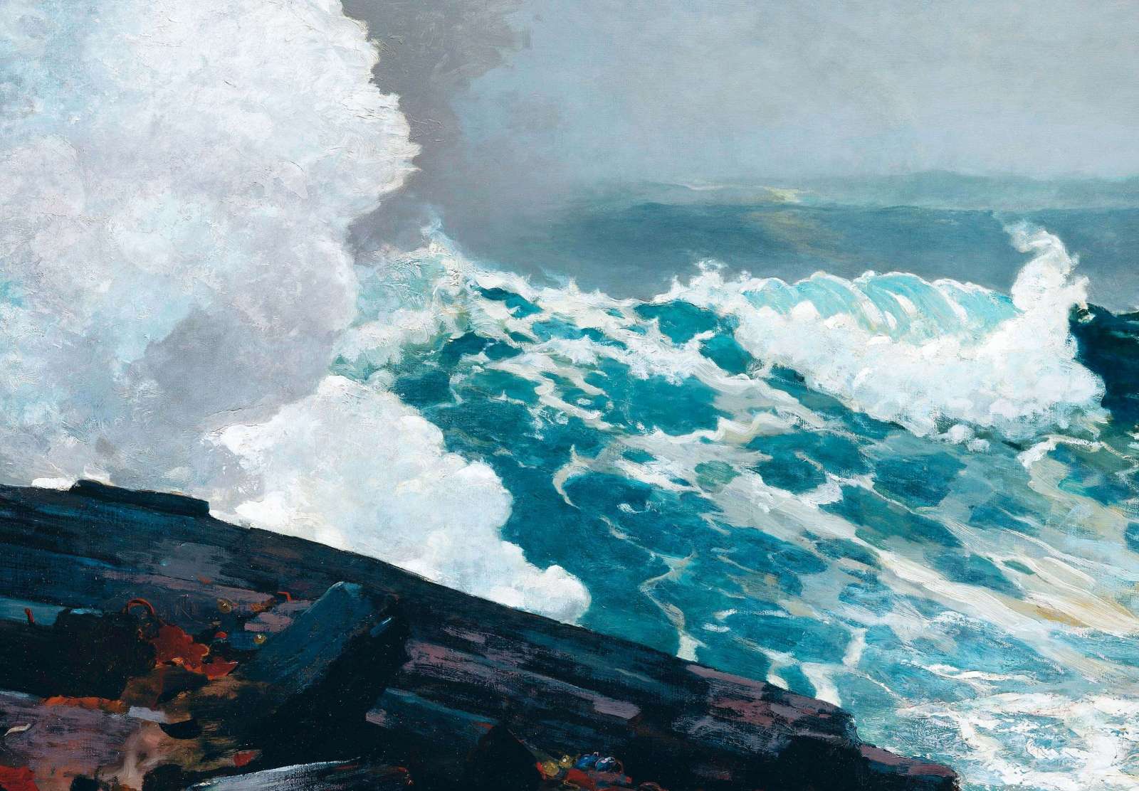 Reprodukcija „Šiaurės rytai“, Winslow Homer (1895)