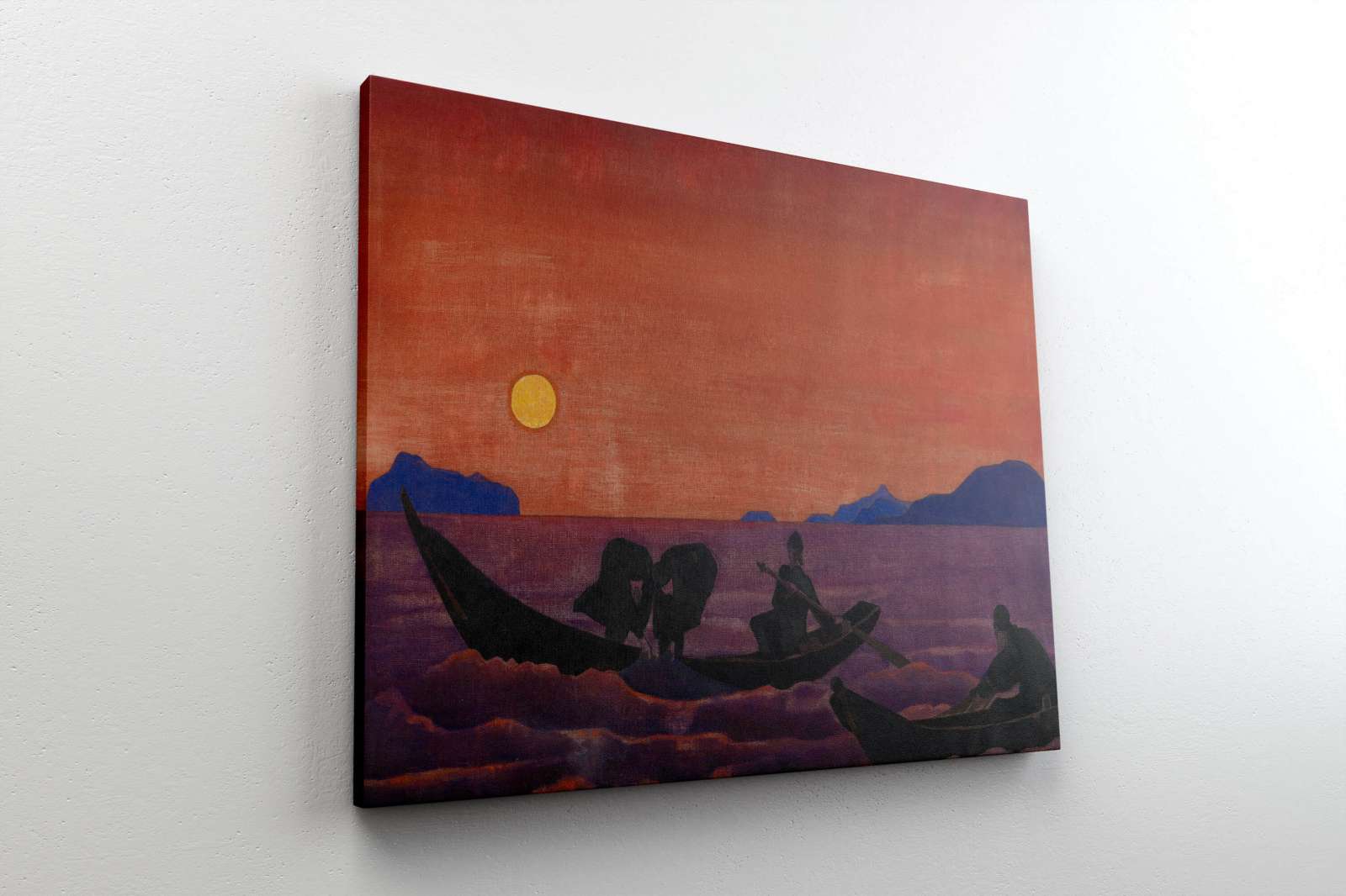 Reprodukcija „Ir mes žvejojame“, Nicholas Roerich (1922)