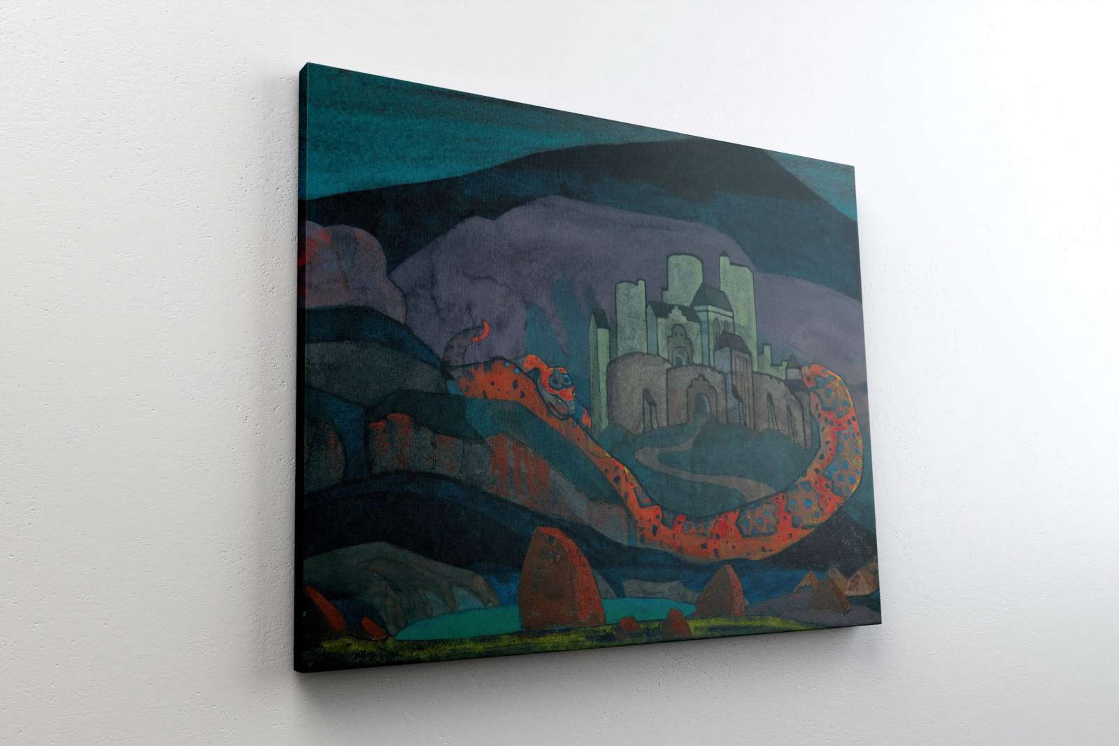 Reprodukcija „Pasmerktas miestas“, Nicholas Roerich (1914)