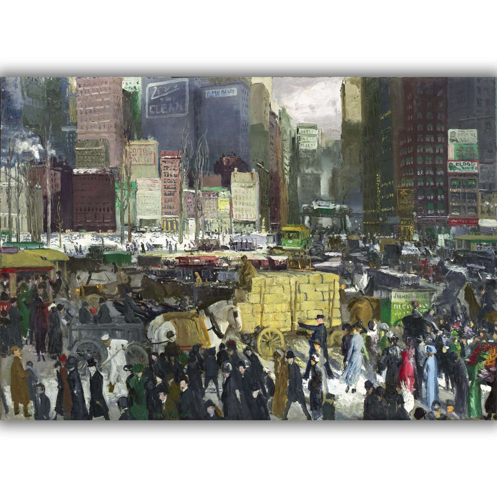 Reprodukcija „Niujorkas“, George Wesley Bellows (1911)
